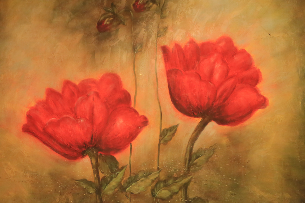 Large Oil on Canvas Signed K. Beck