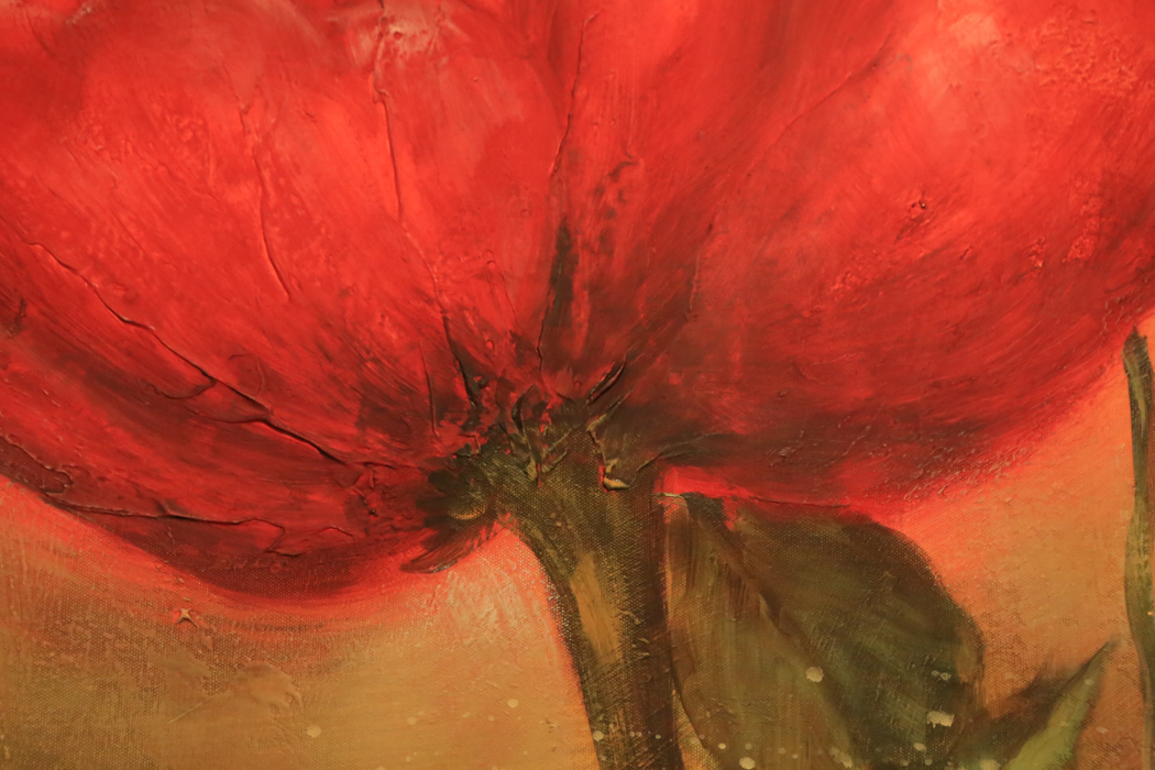 Large Oil on Canvas Signed K. Beck