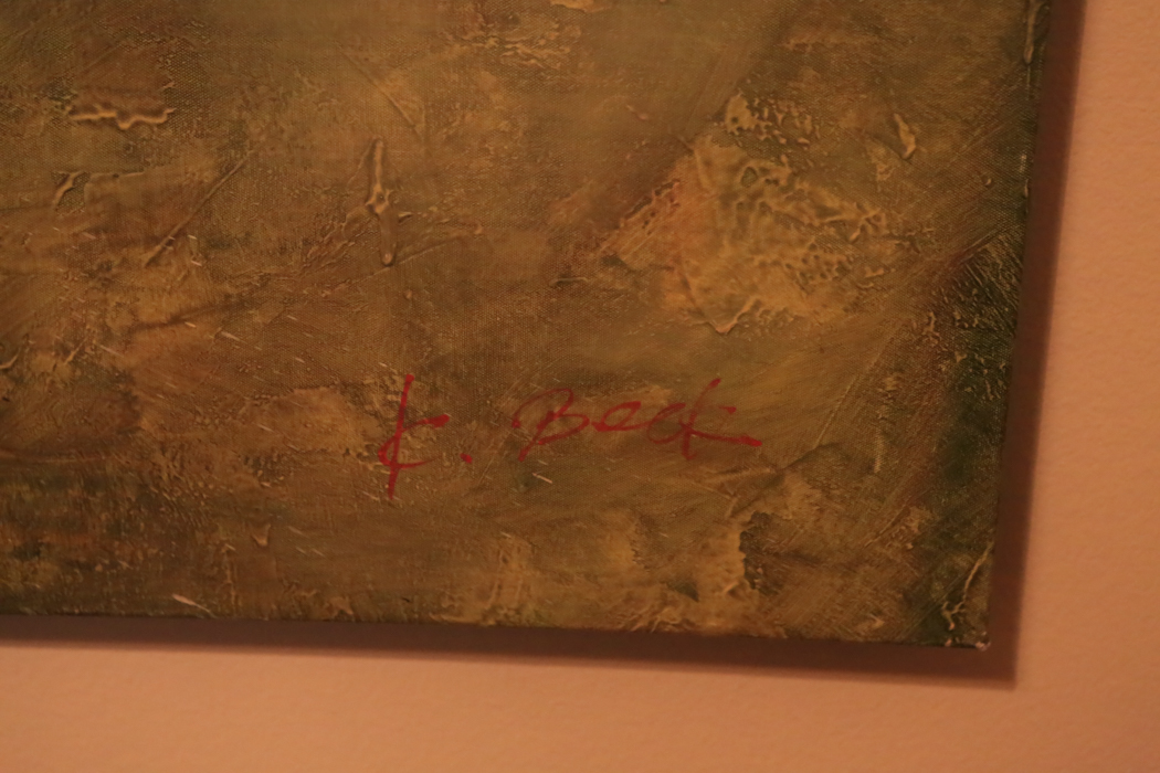 Large Oil on Canvas Signed K. Beck