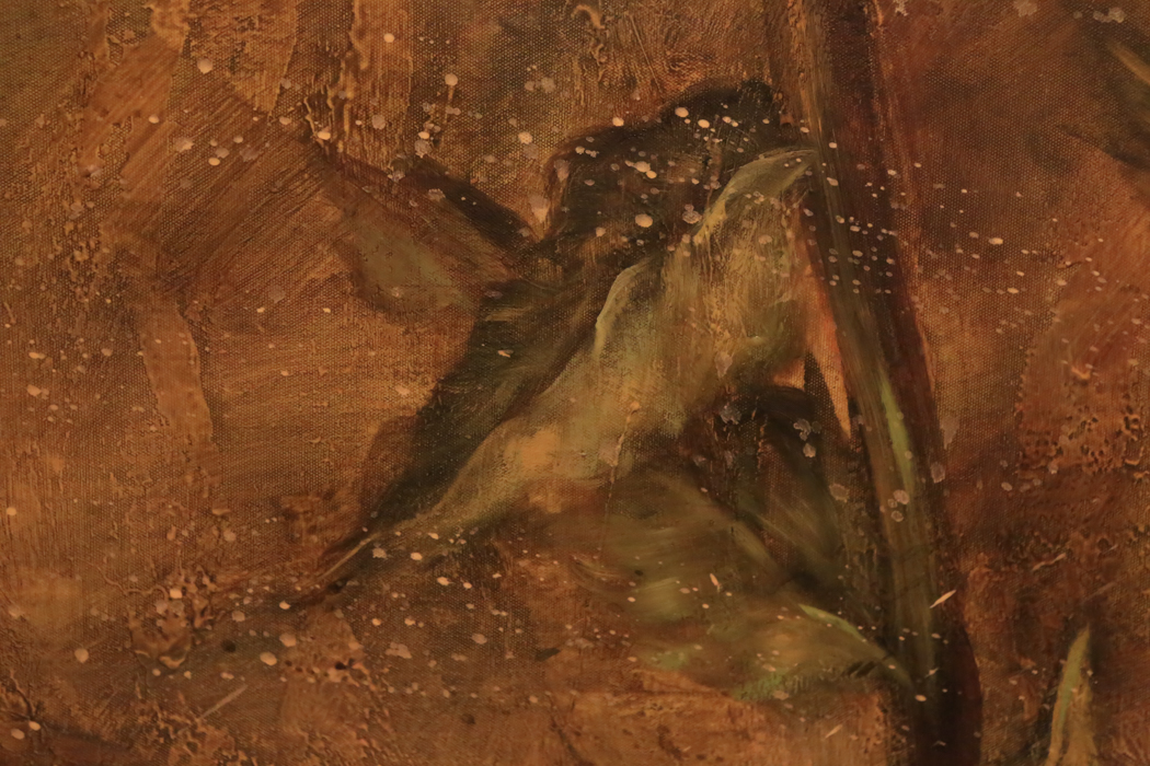 Large Oil on Canvas Signed K. Beck