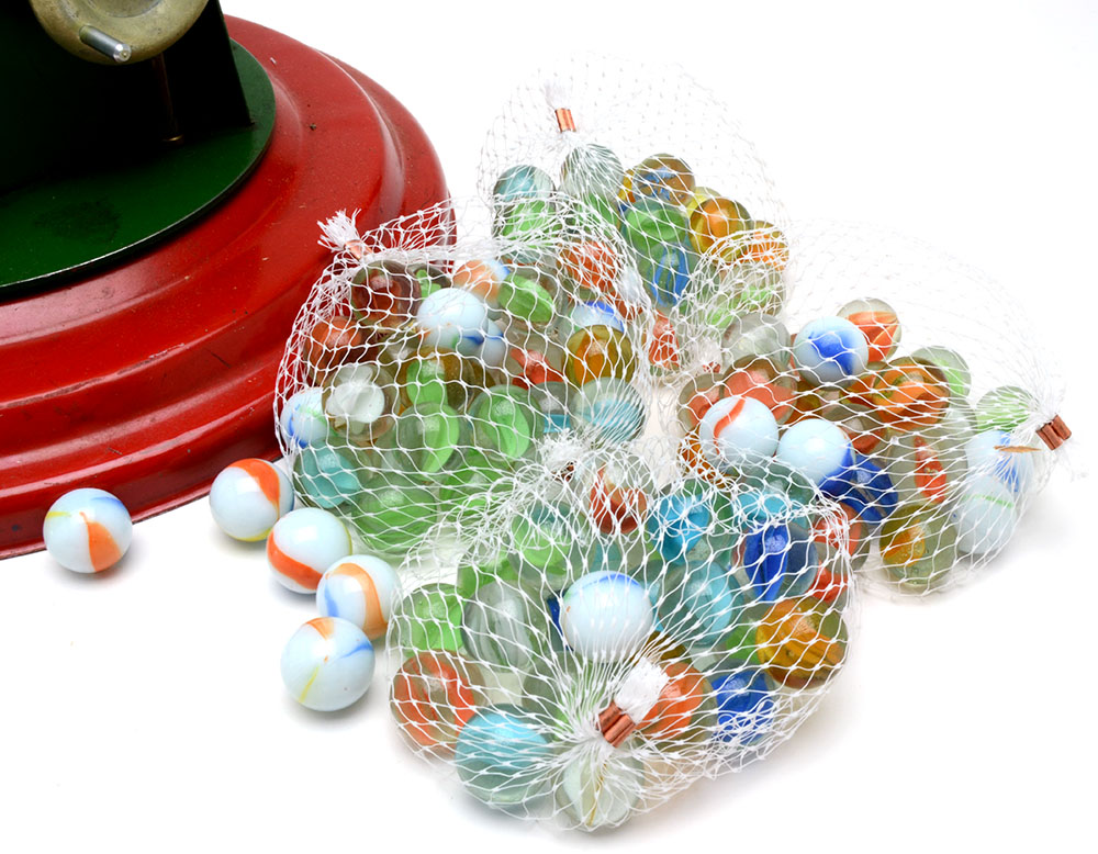 Vintage B & B Co. Steel Marble Cannon Toy