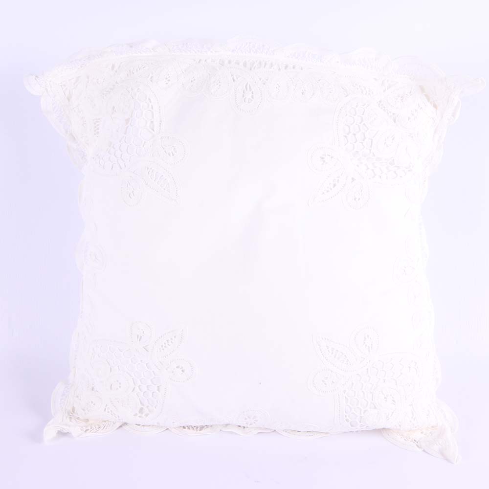 Set of Three Vintage Lace Pillows