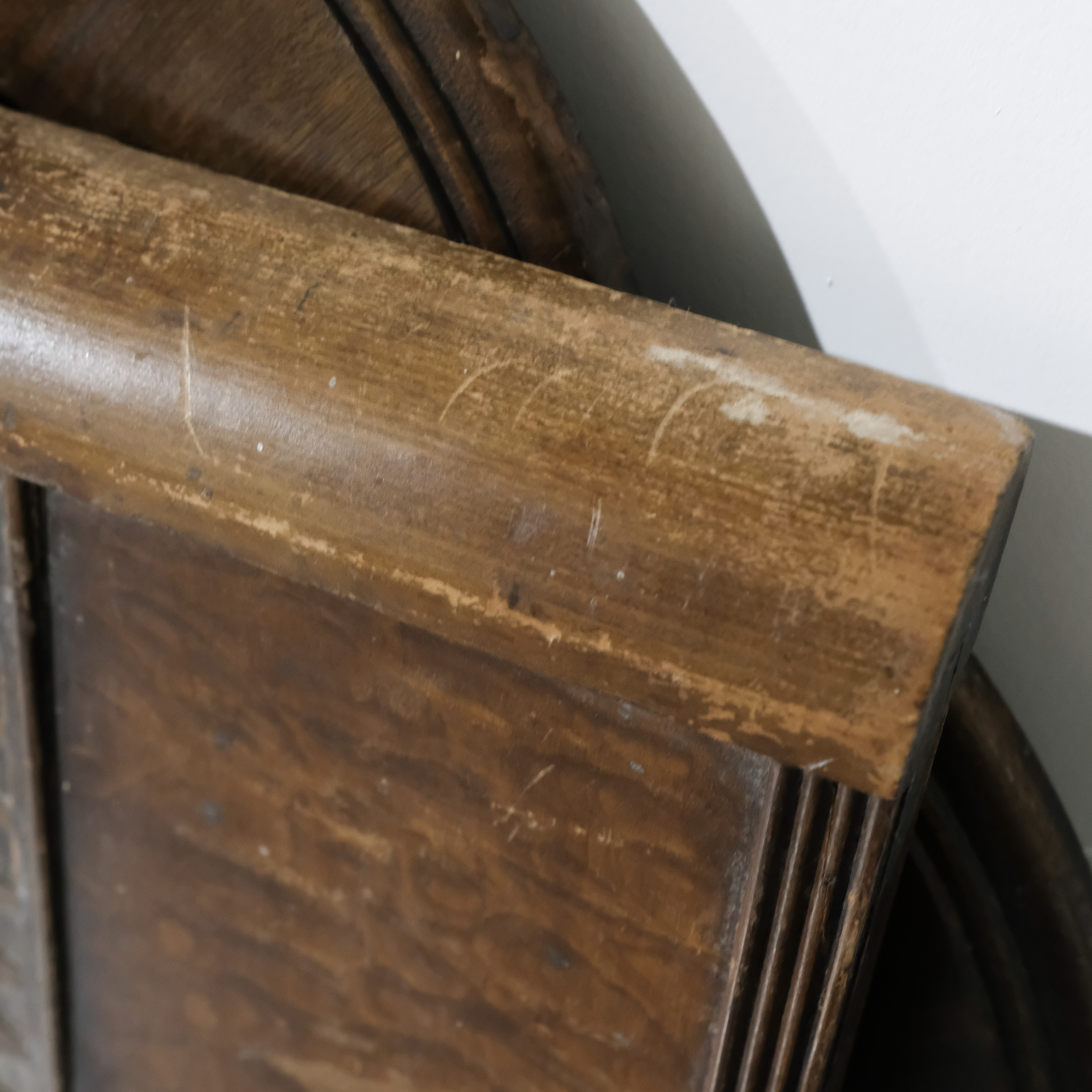 Circa 1930s Jacobean Style Twin Size Bed Frames