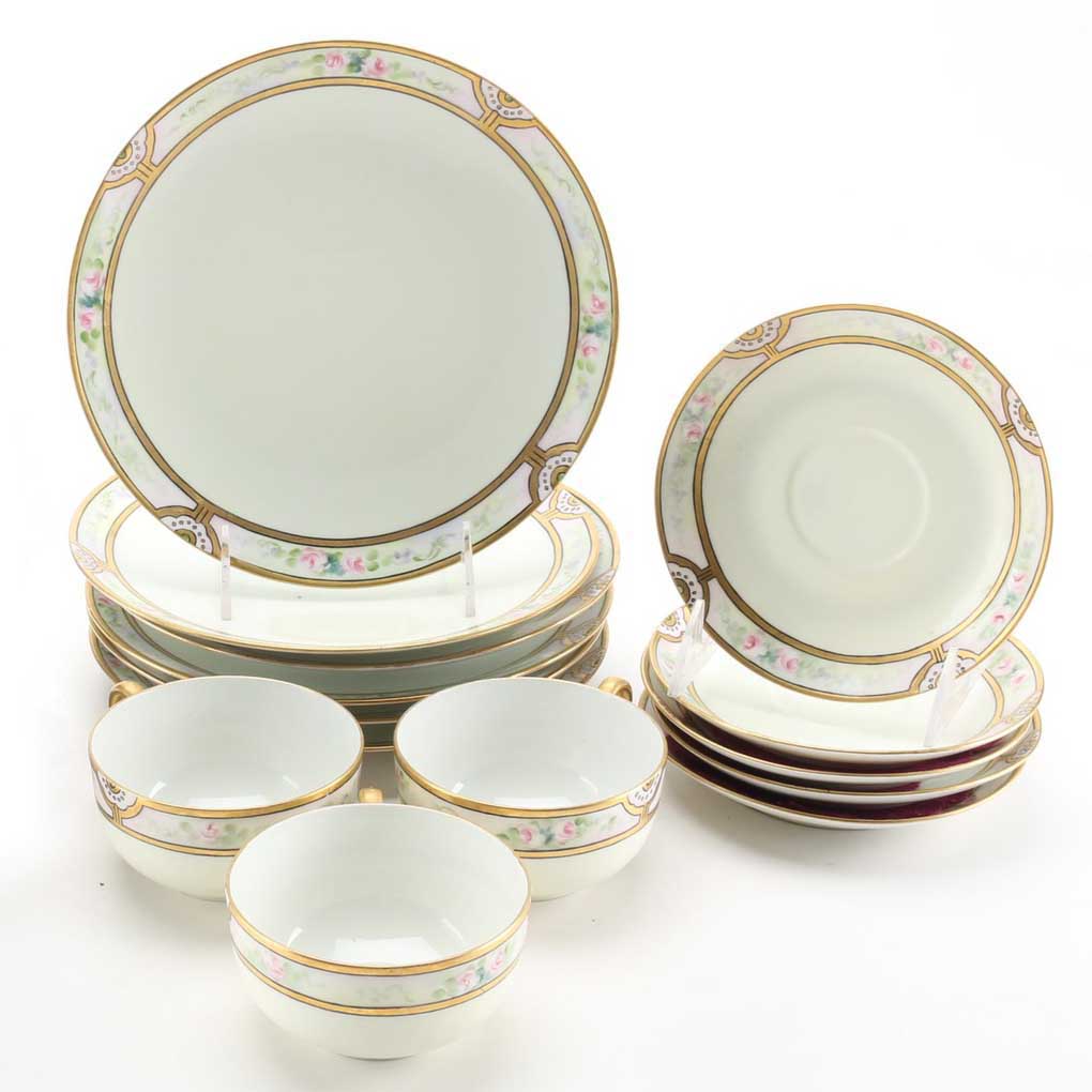 Jaeger & Co. Bavaria and Tressemann & Vogt Limoges Porcelain Serviceware