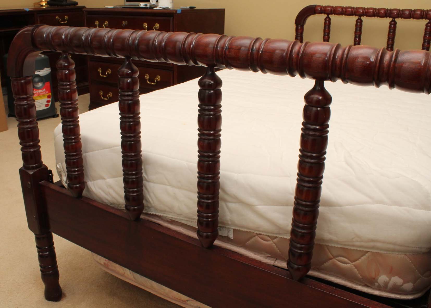 Jenny Lind-Style Cherry Trundle Bed