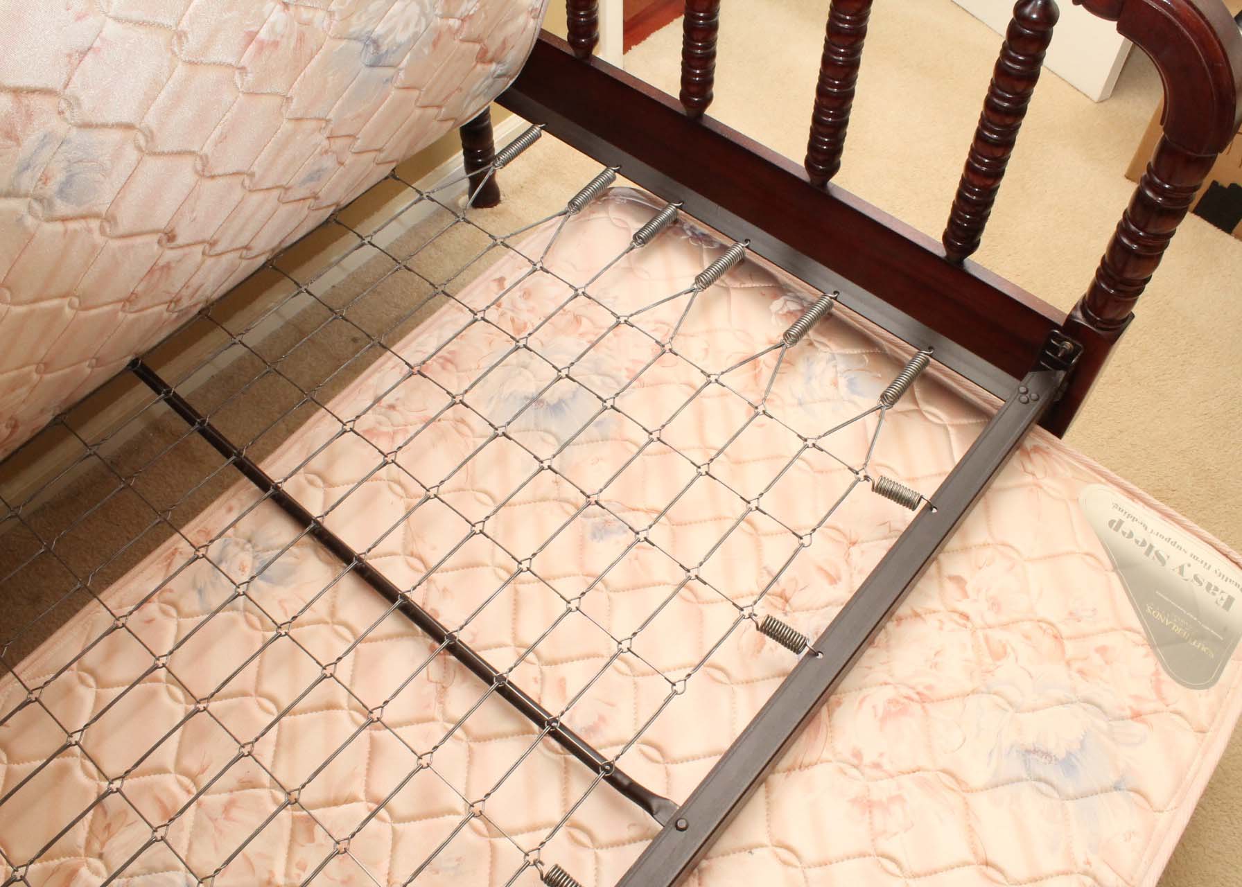 Jenny Lind-Style Cherry Trundle Bed