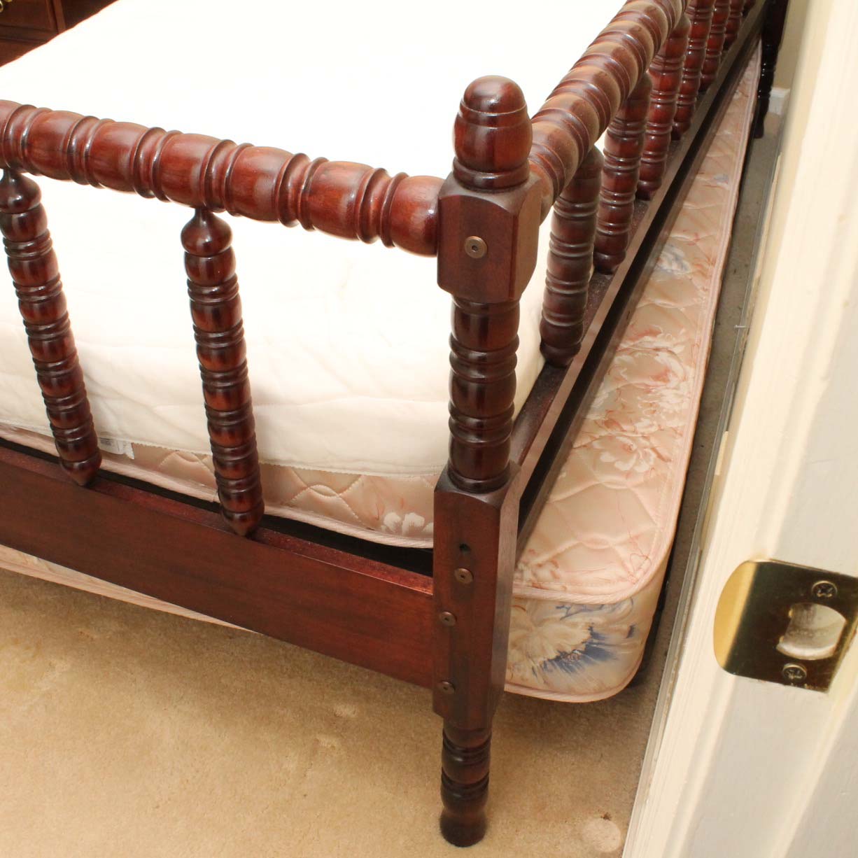 Jenny Lind-Style Cherry Trundle Bed