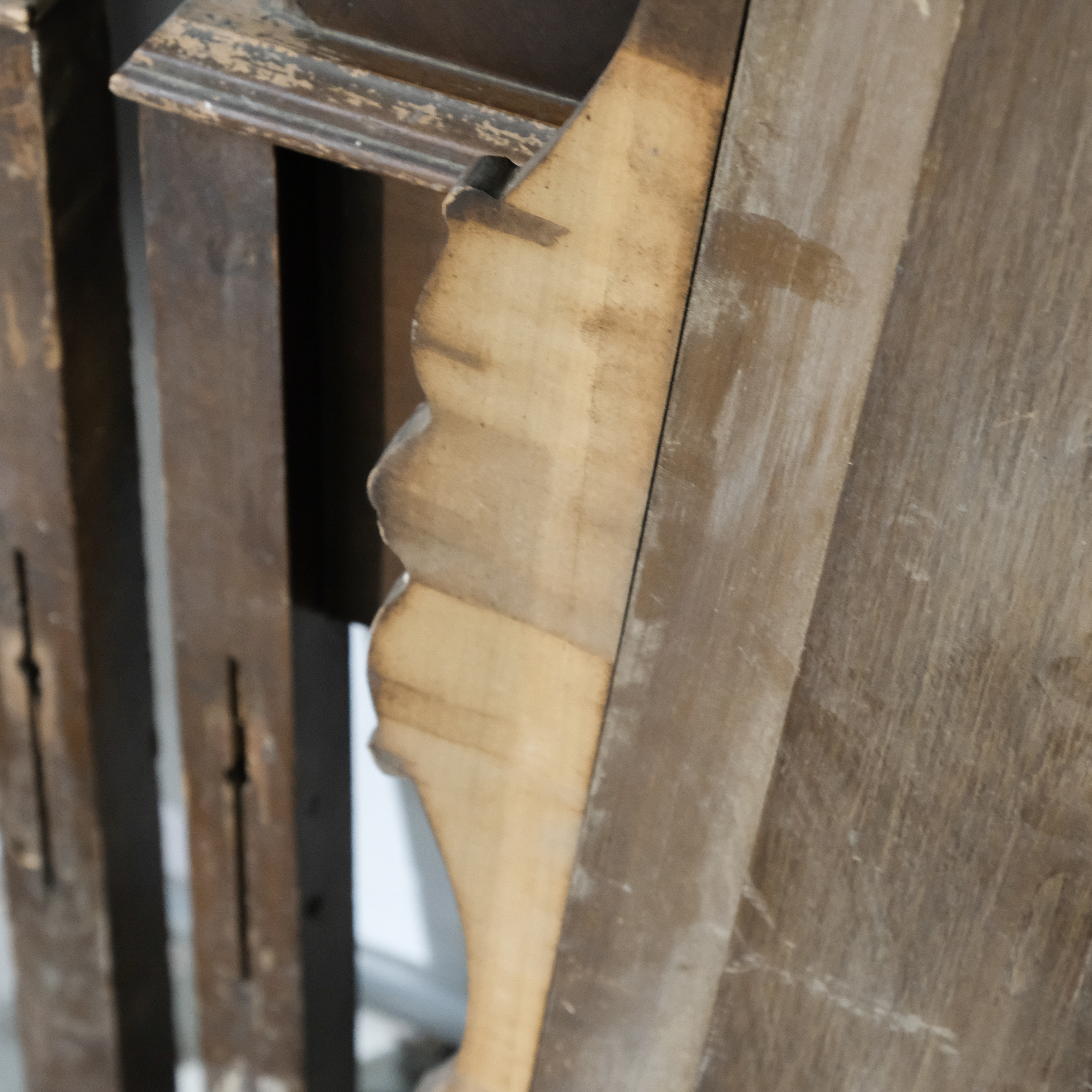 Circa 1930s Jacobean Style Twin Size Bed Frames