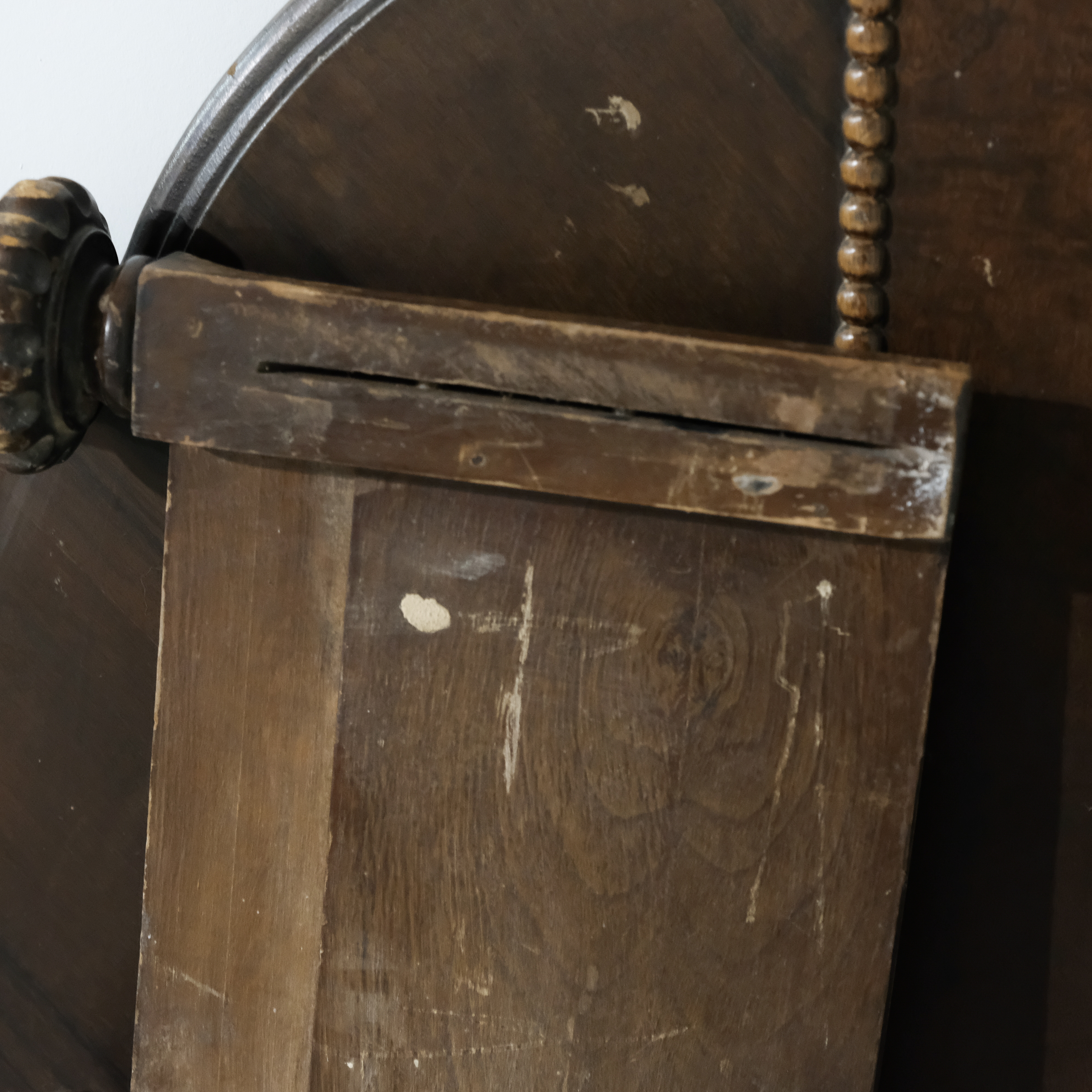 Circa 1930s Jacobean Style Twin Size Bed Frames