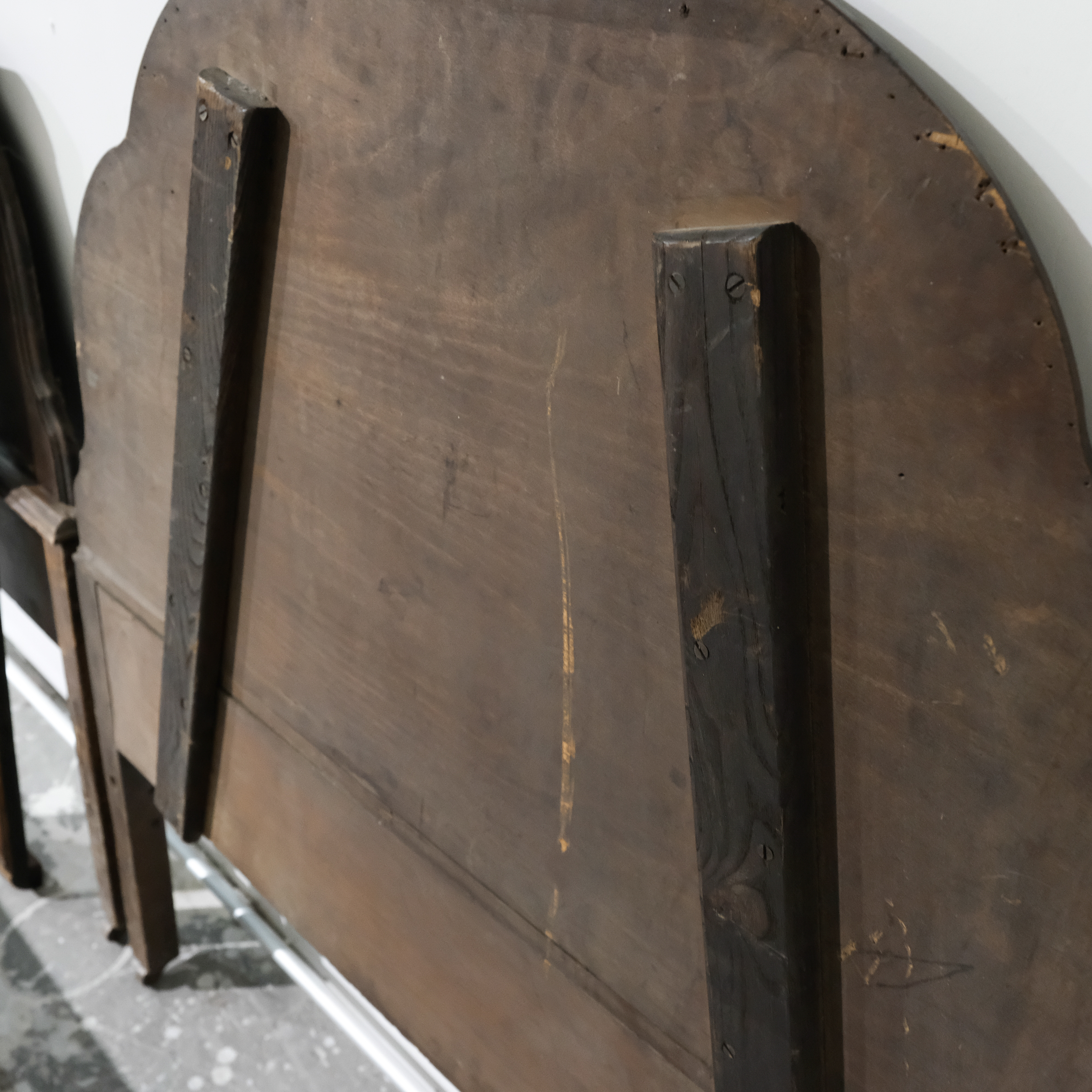 Circa 1930s Jacobean Style Twin Size Bed Frames