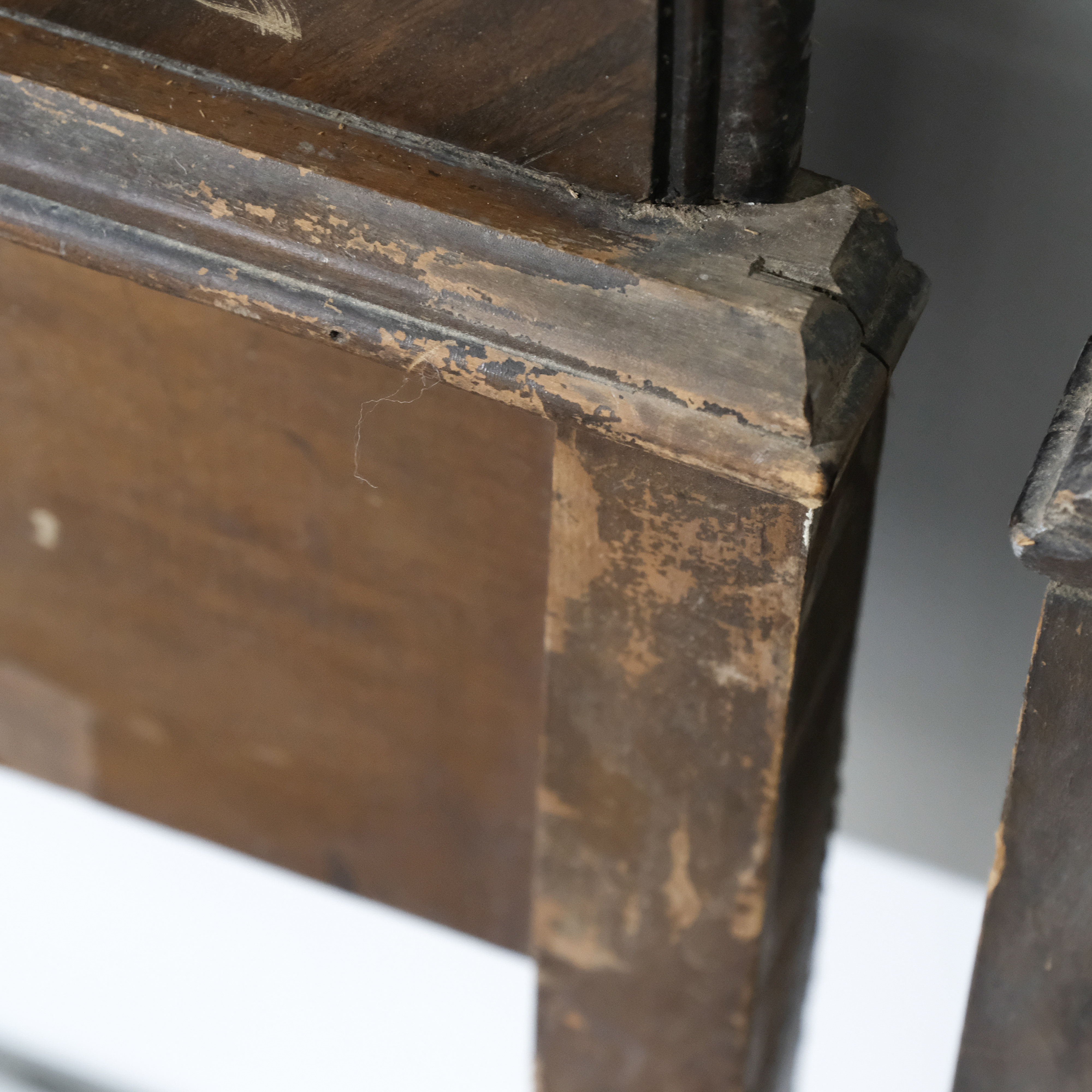 Circa 1930s Jacobean Style Twin Size Bed Frames