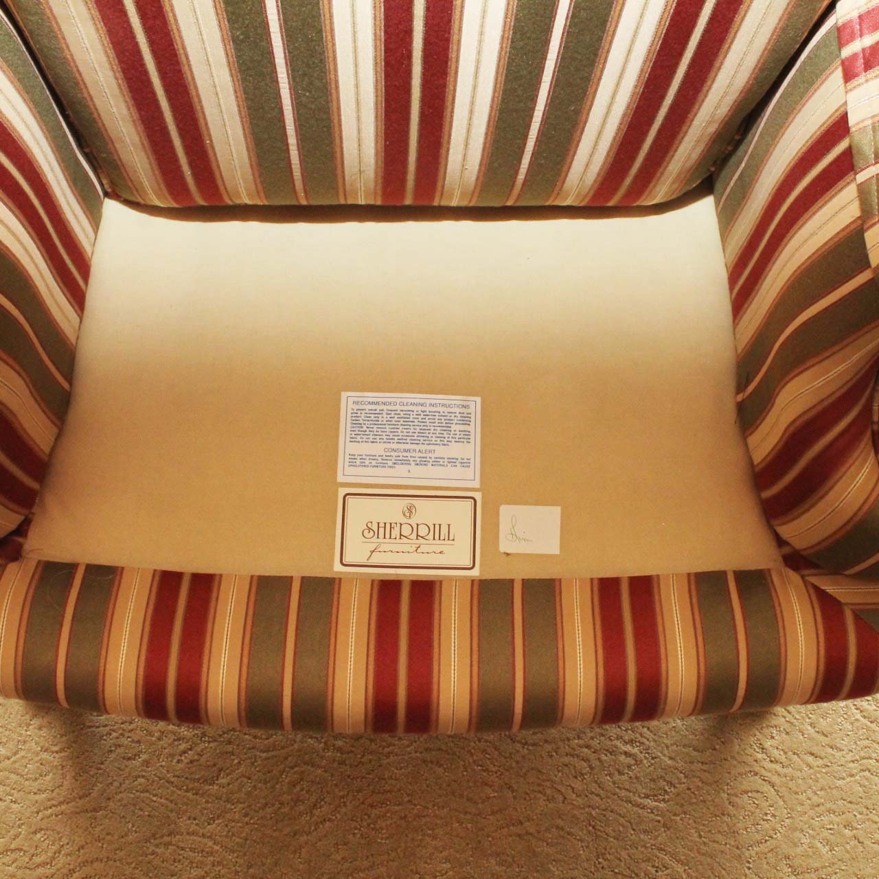 Sherrill Furniture Wing Back Chair