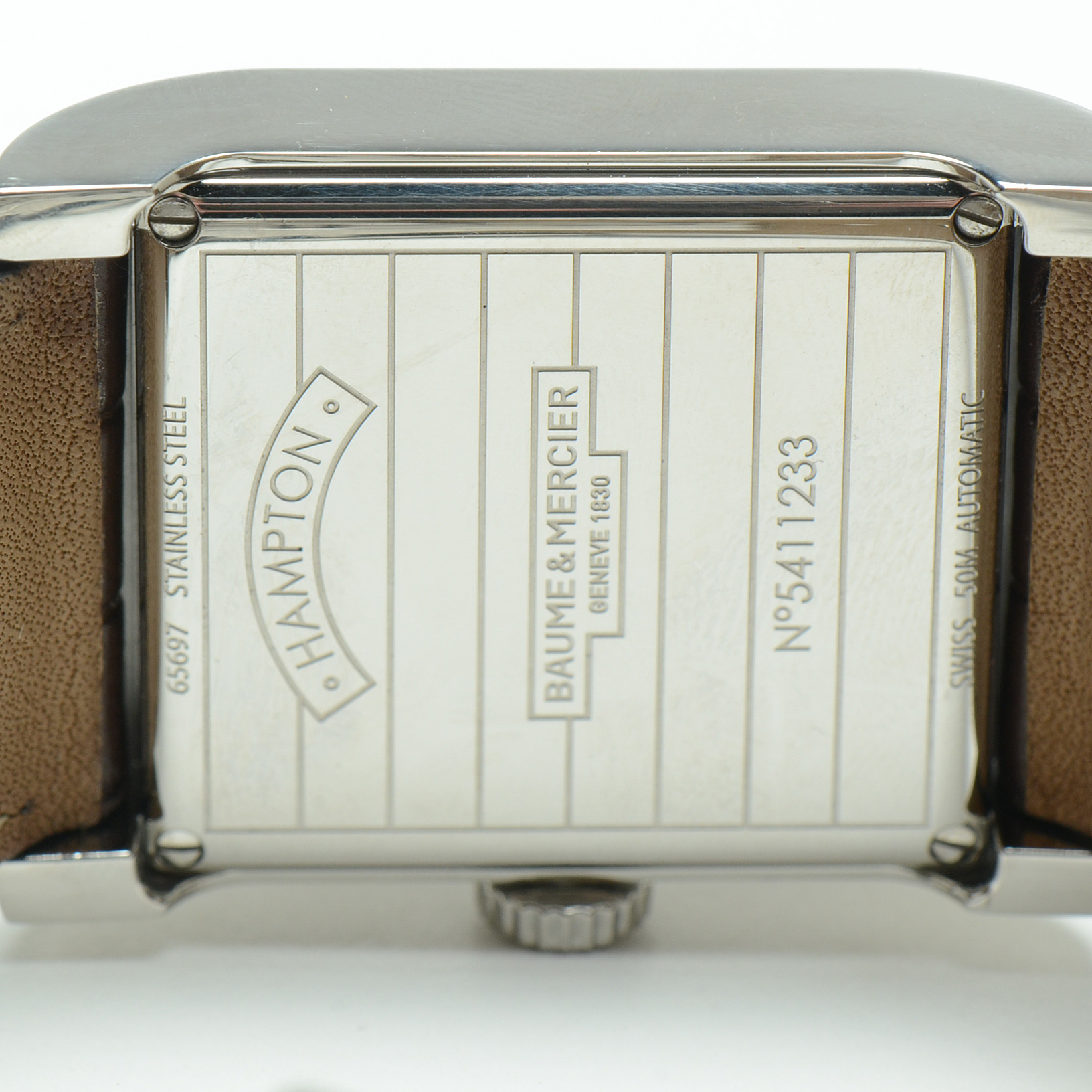 Men's Baume & Mercier Geneve Hampton 65697 Steel Automatic Watch