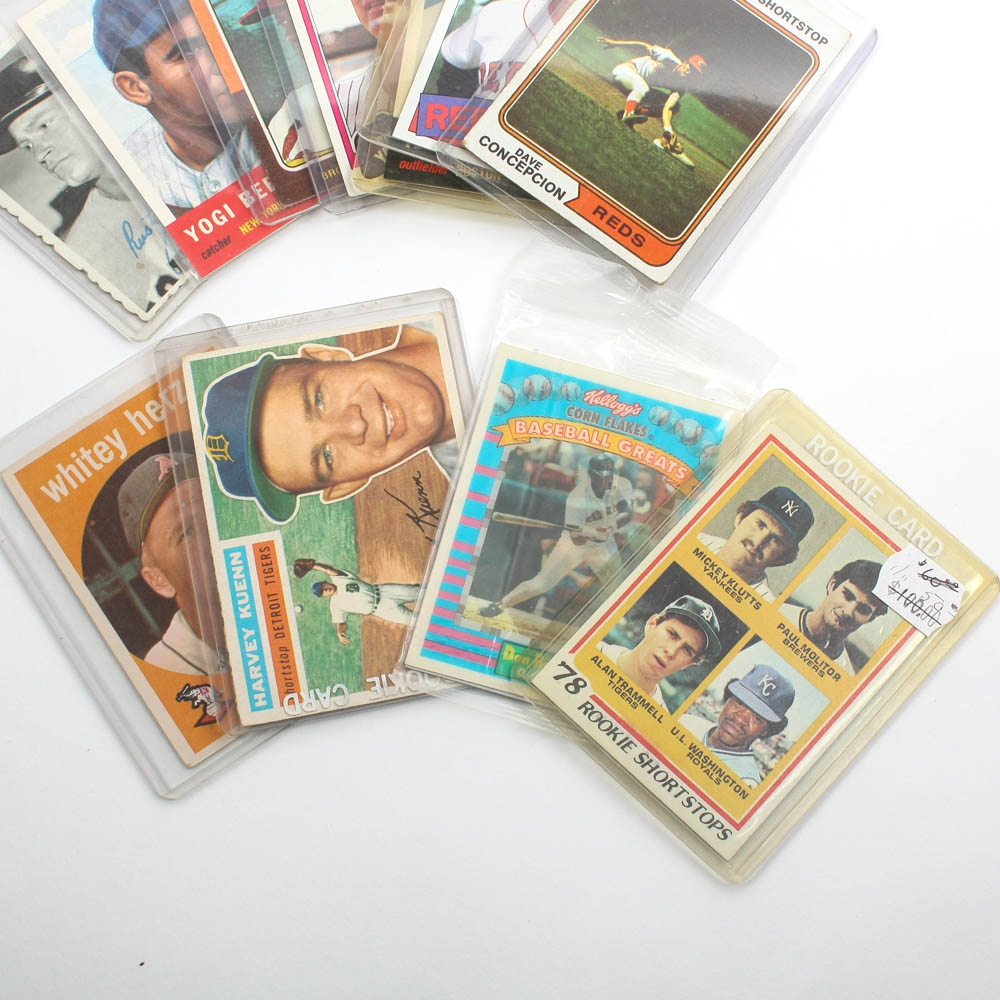 Vintage Baseball Trading Cards Collection