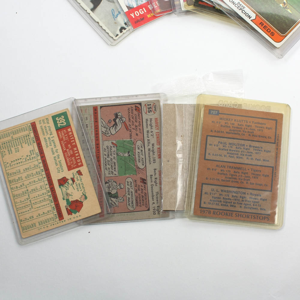 Vintage Baseball Trading Cards Collection