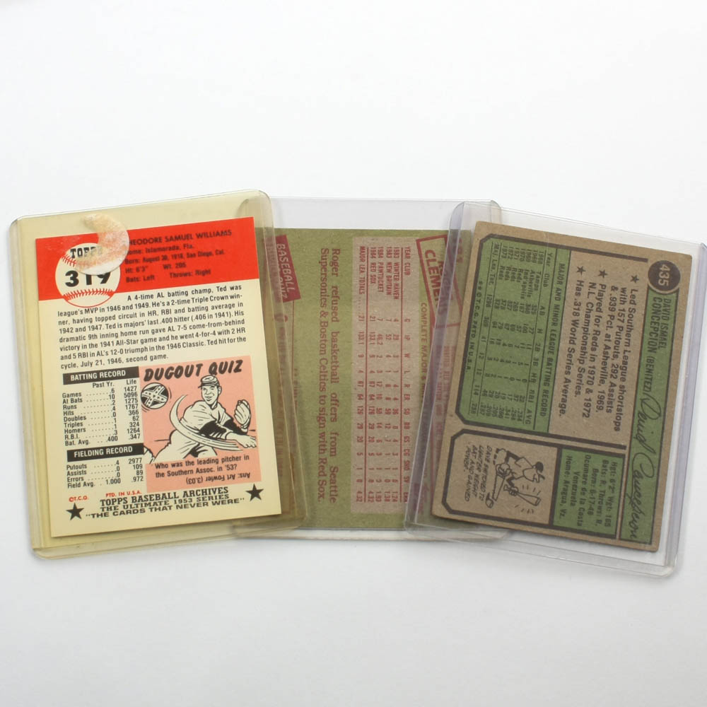 Vintage Baseball Trading Cards Collection