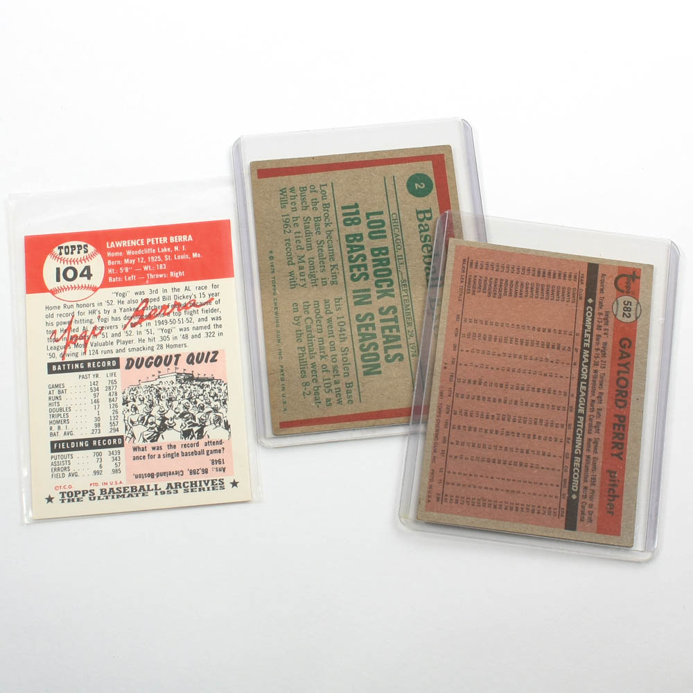 Vintage Baseball Trading Cards Collection