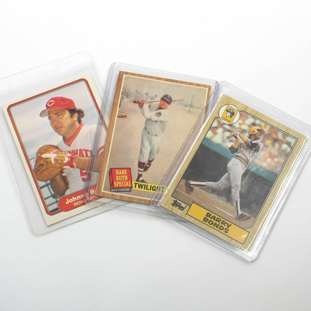 Vintage Baseball Trading Cards Collection