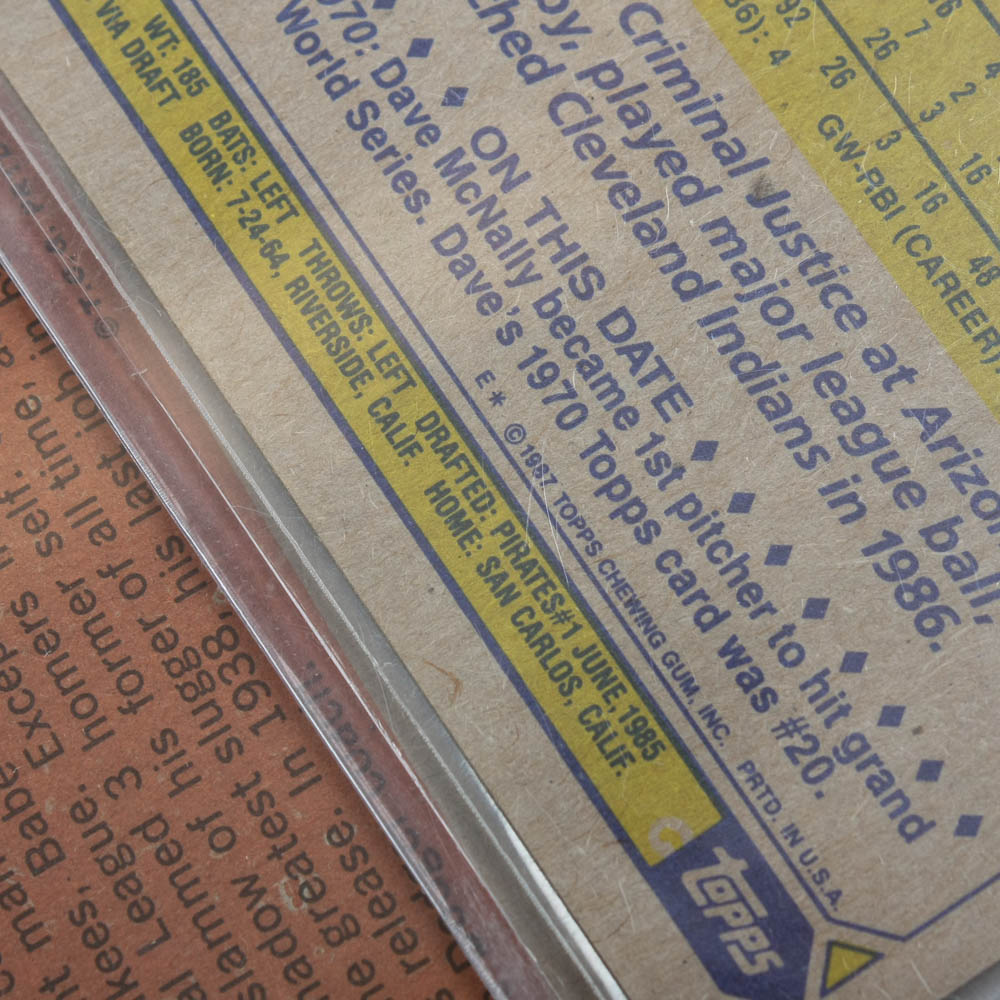 Vintage Baseball Trading Cards Collection