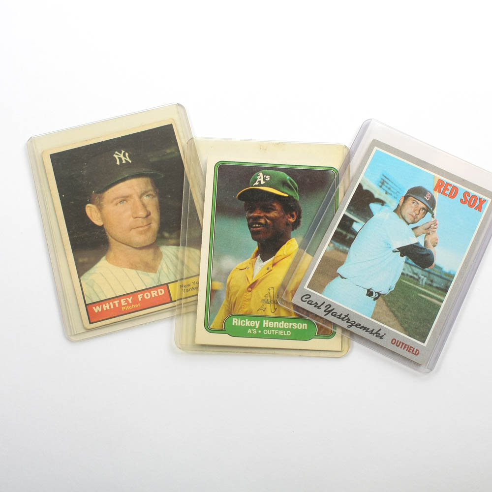 Vintage Baseball Trading Cards Collection