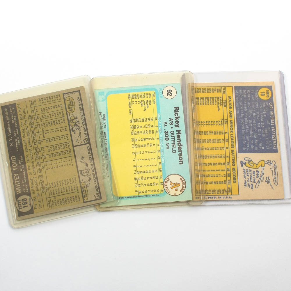 Vintage Baseball Trading Cards Collection