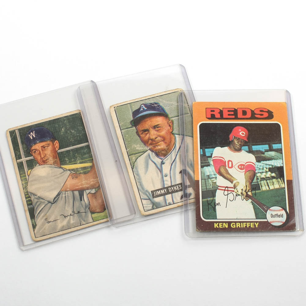 Vintage Baseball Trading Cards Collection