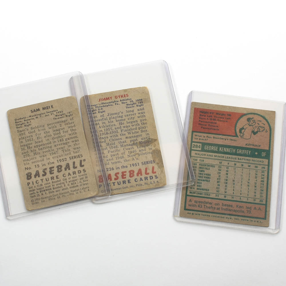 Vintage Baseball Trading Cards Collection