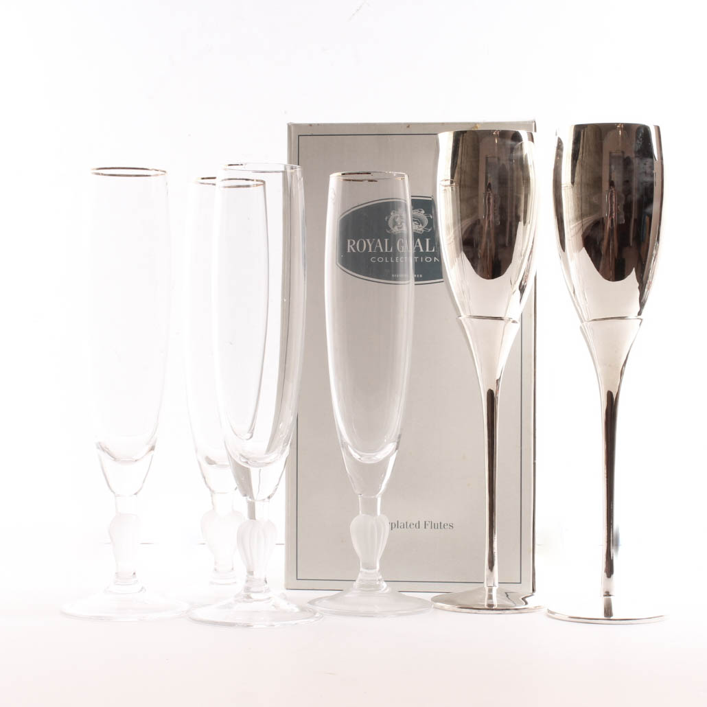 Marquis by Waterford Champagne Flutes with Royal Gallery