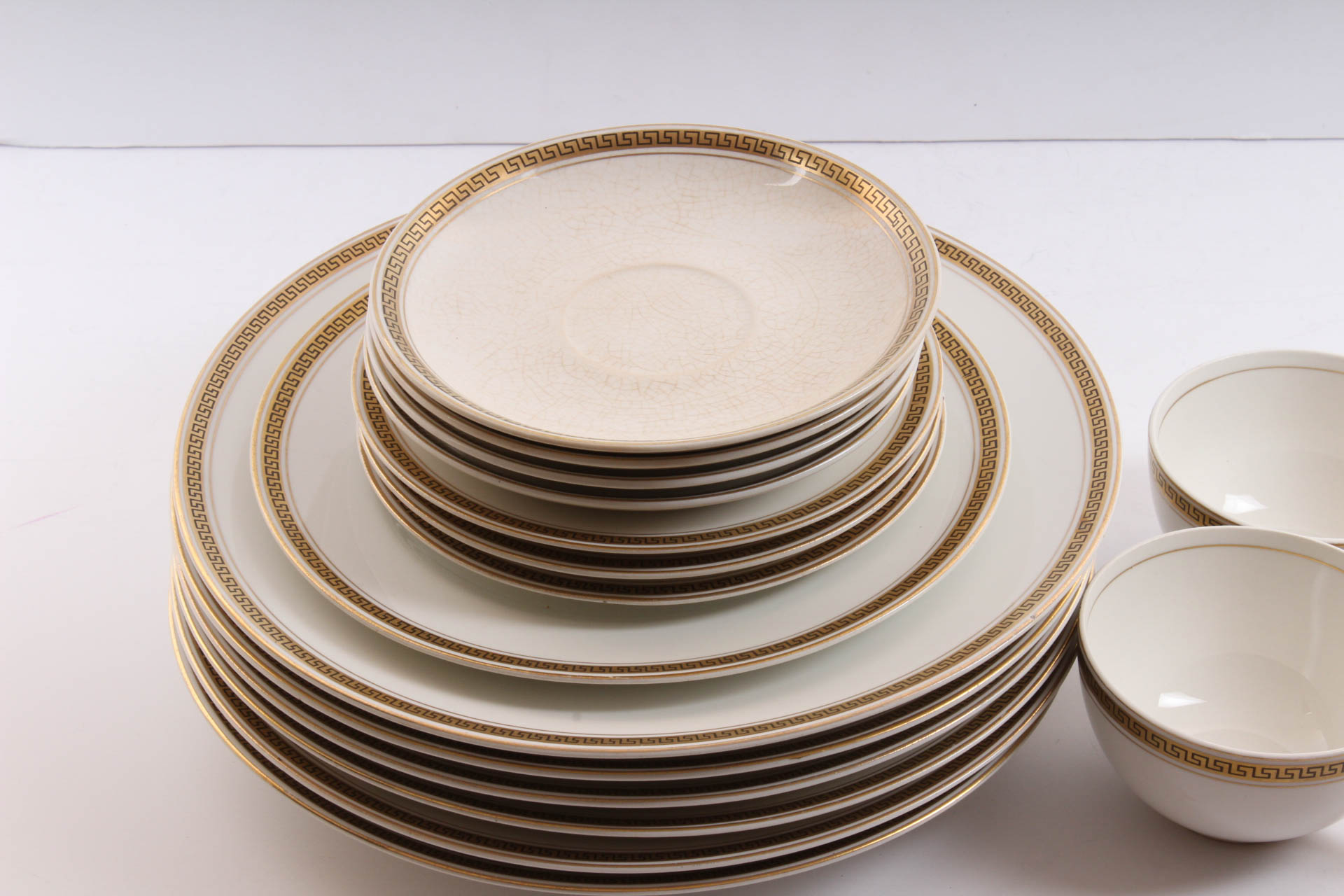 Vintage Cleveland China Warranted 18K Gold Trim
