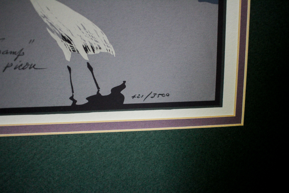 Limited Edition Signed "Cypress Swamp" Serigraph by Ron Picou