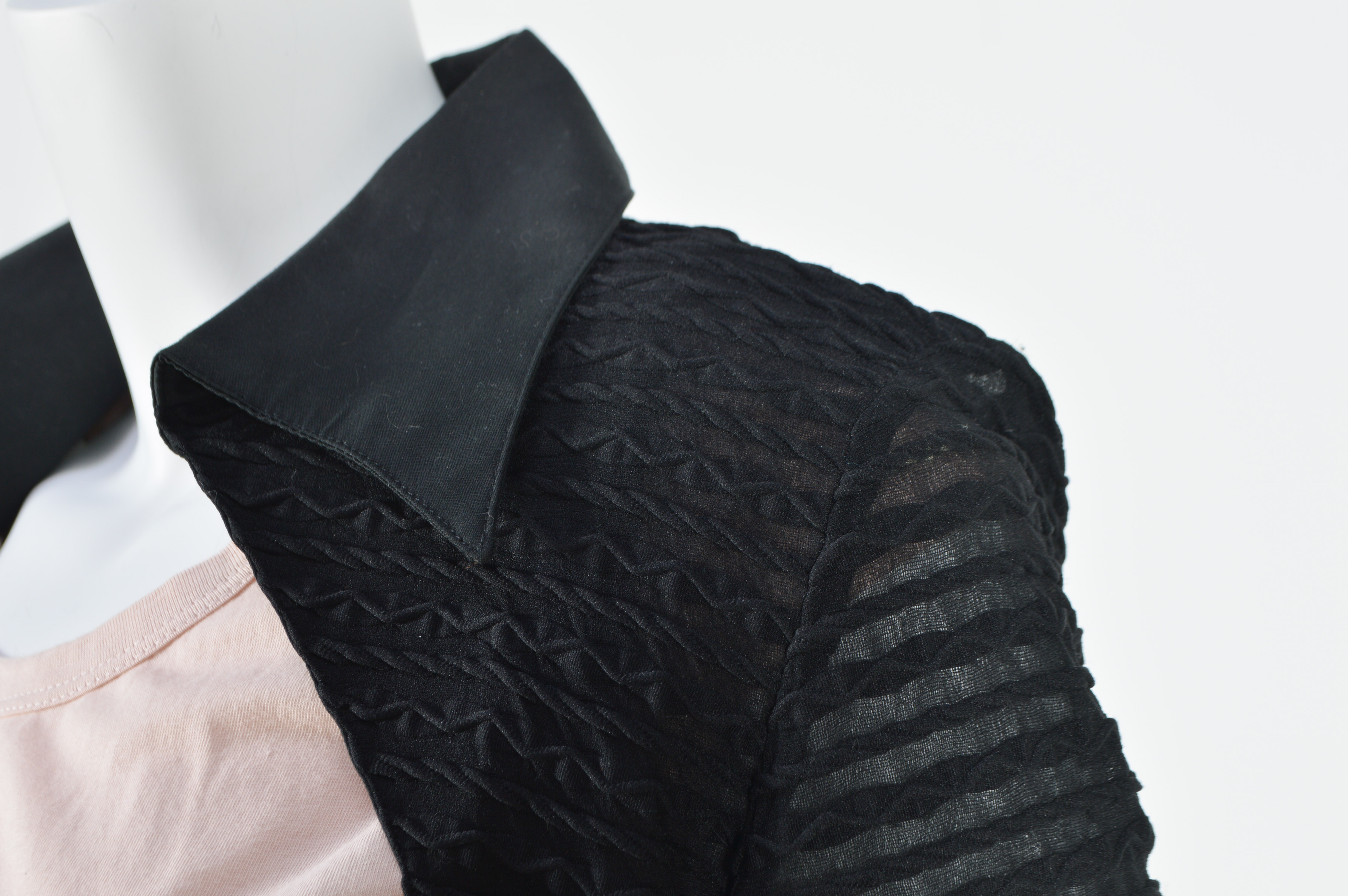 Parisian T-Shirt with Fitted Jacket with Tulle, Silk and Lace Wrap Skirt