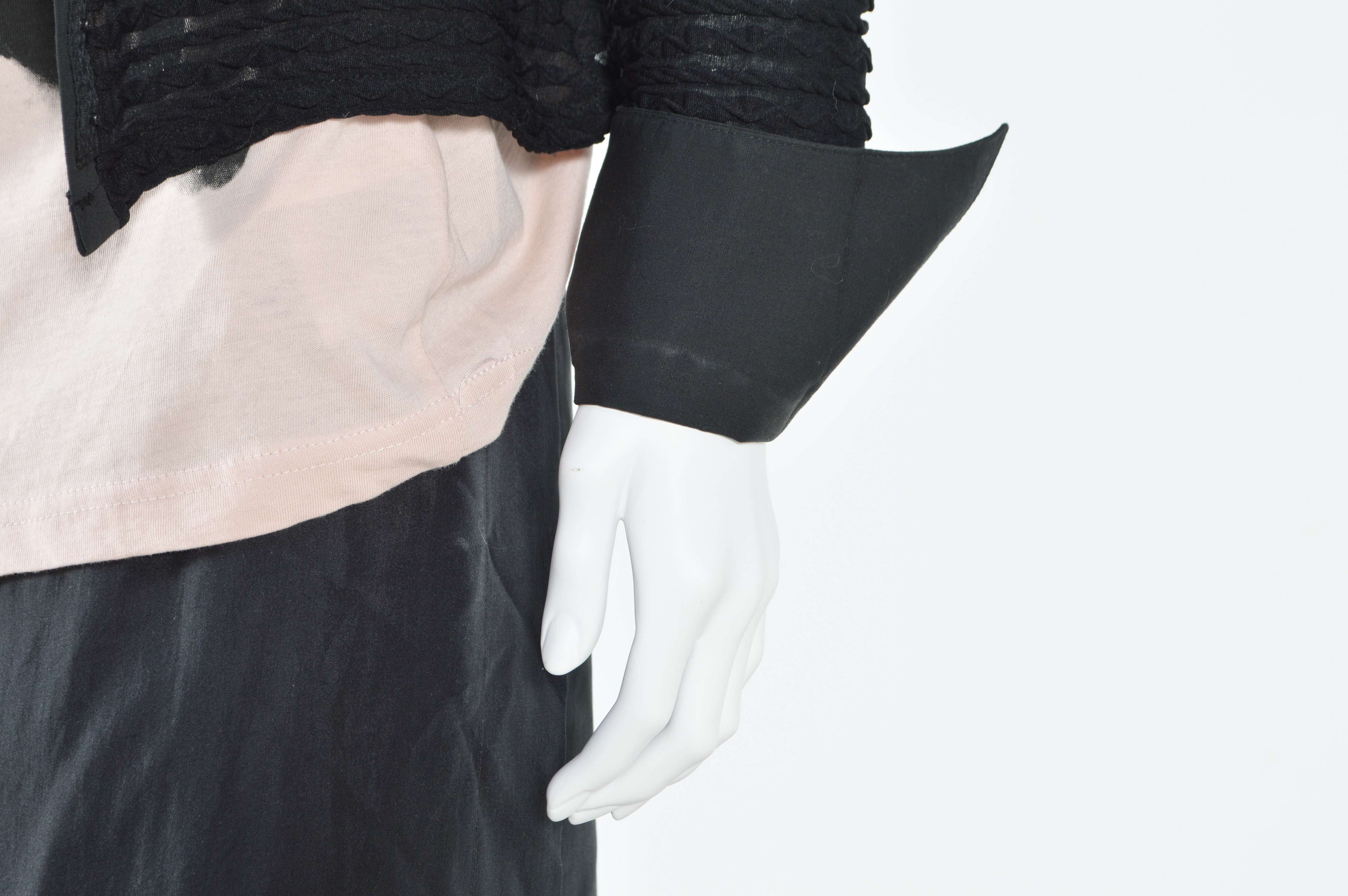 Parisian T-Shirt with Fitted Jacket with Tulle, Silk and Lace Wrap Skirt