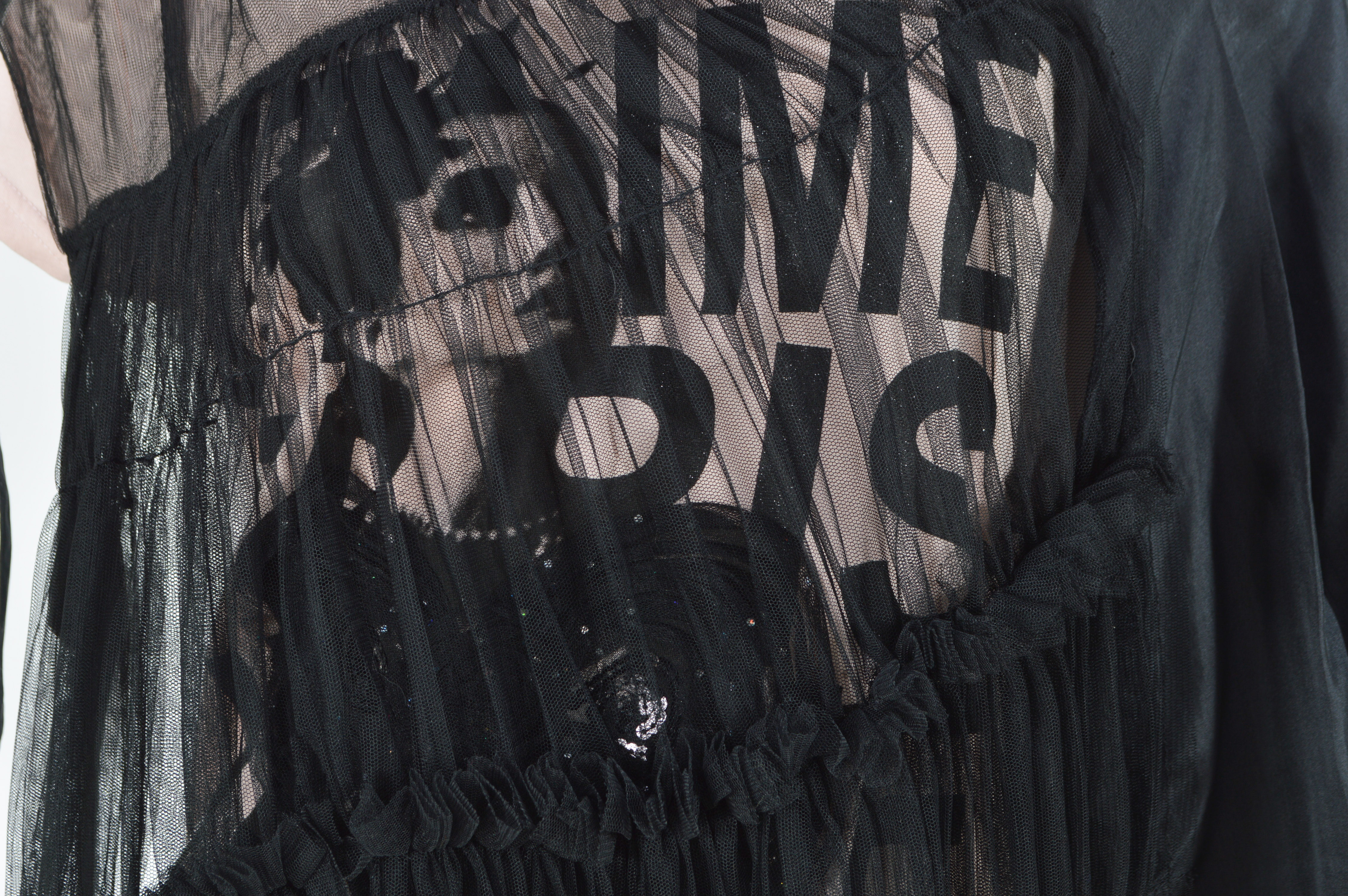 Parisian T-Shirt with Fitted Jacket with Tulle, Silk and Lace Wrap Skirt