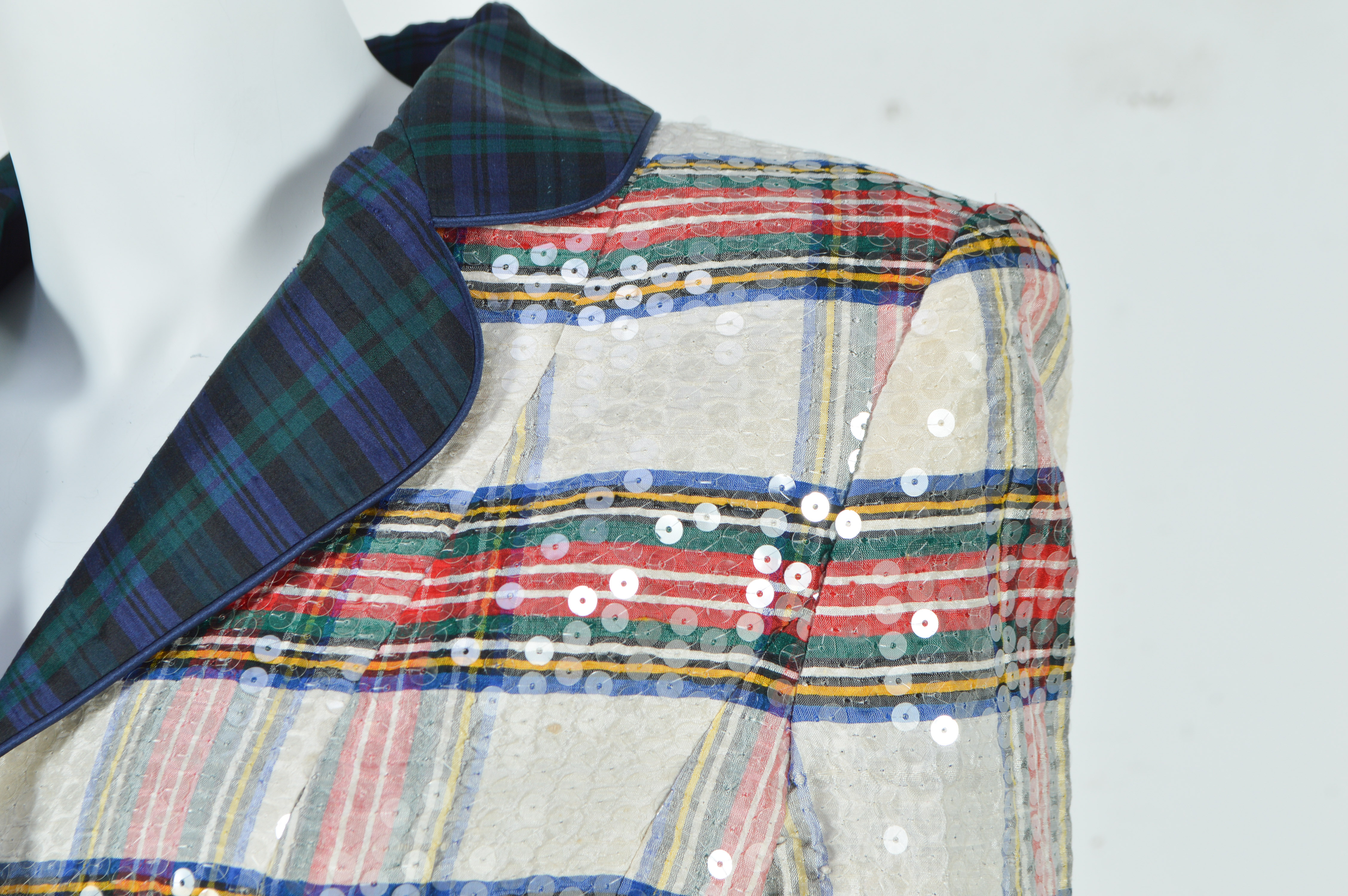 Pam McMahon Couture Two Piece Duponi Silk Evening Pants Suit