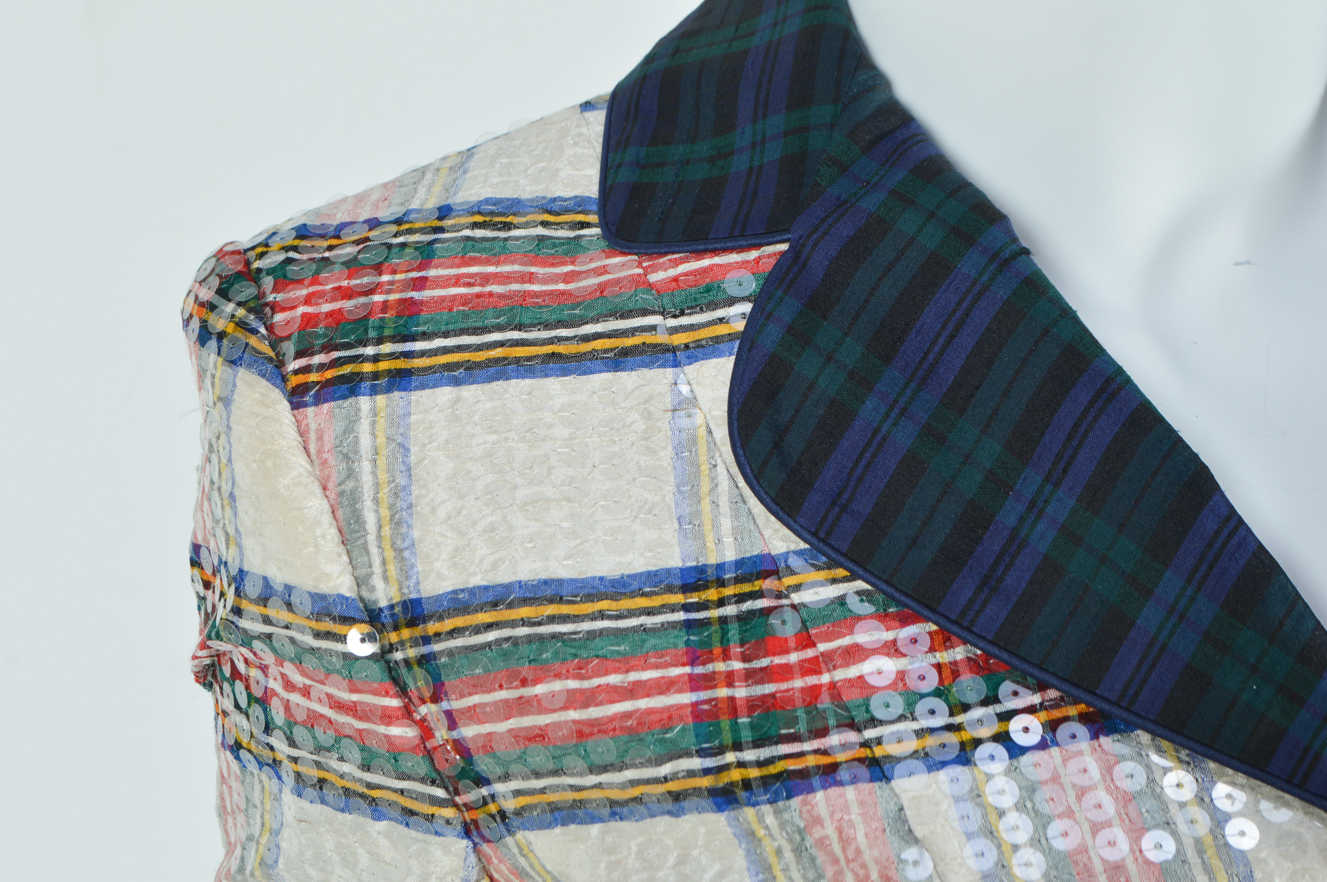 Pam McMahon Couture Two Piece Duponi Silk Evening Pants Suit