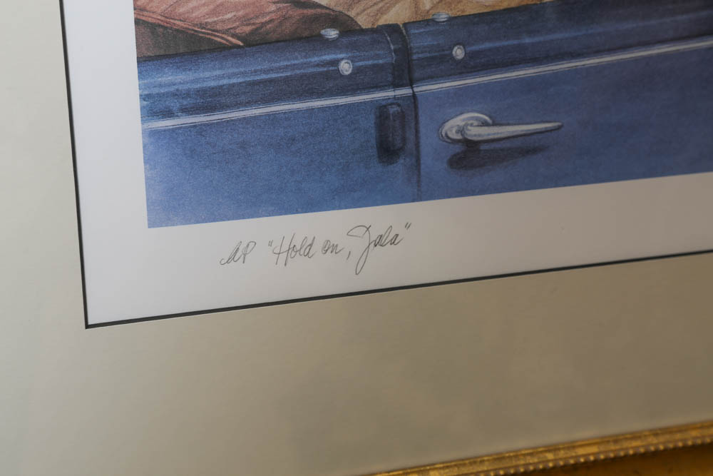 Marian Krupp Limited Edition Offset Lithograph "Hold on Fala"