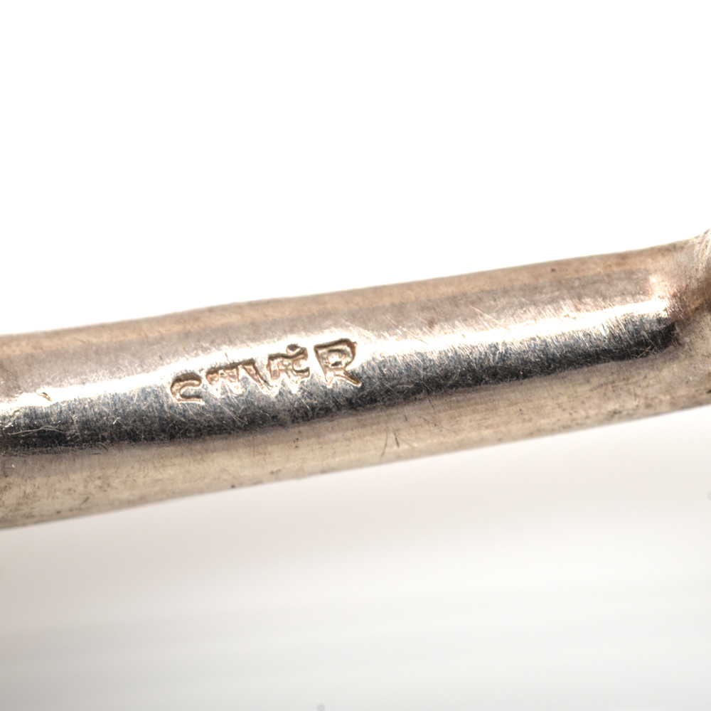 Sterling Silver Violin Brooch