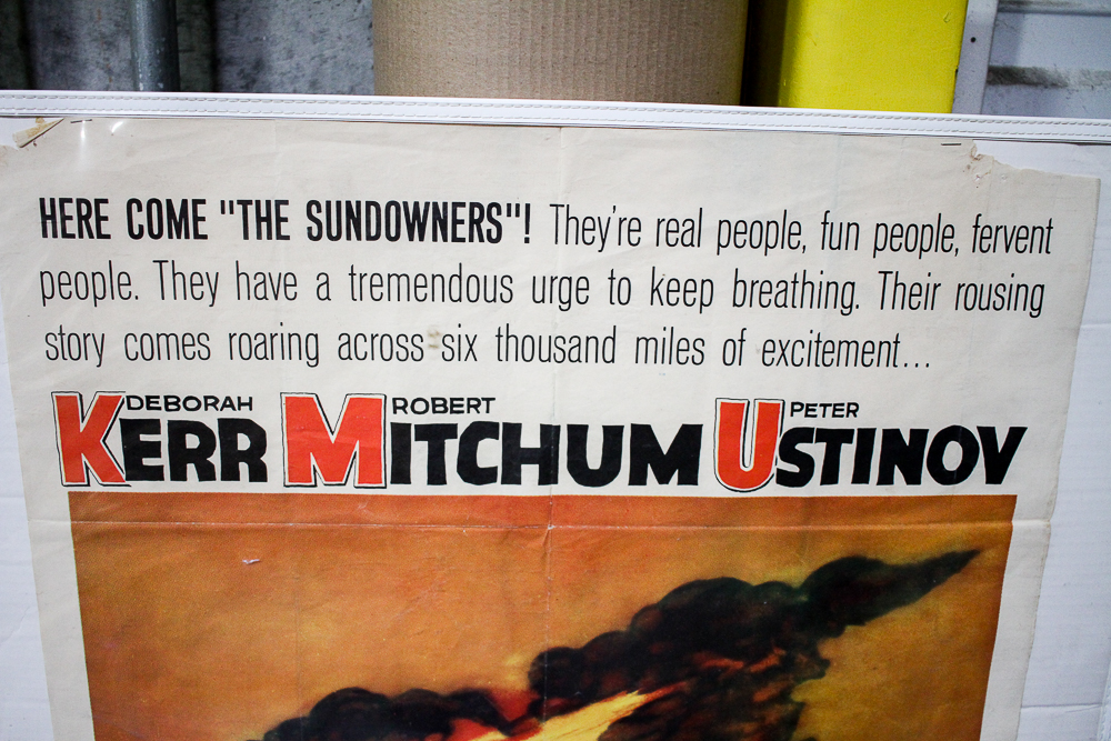 Large Vintage Movie Posters for " The Sundowners" and "Pat and Mike"