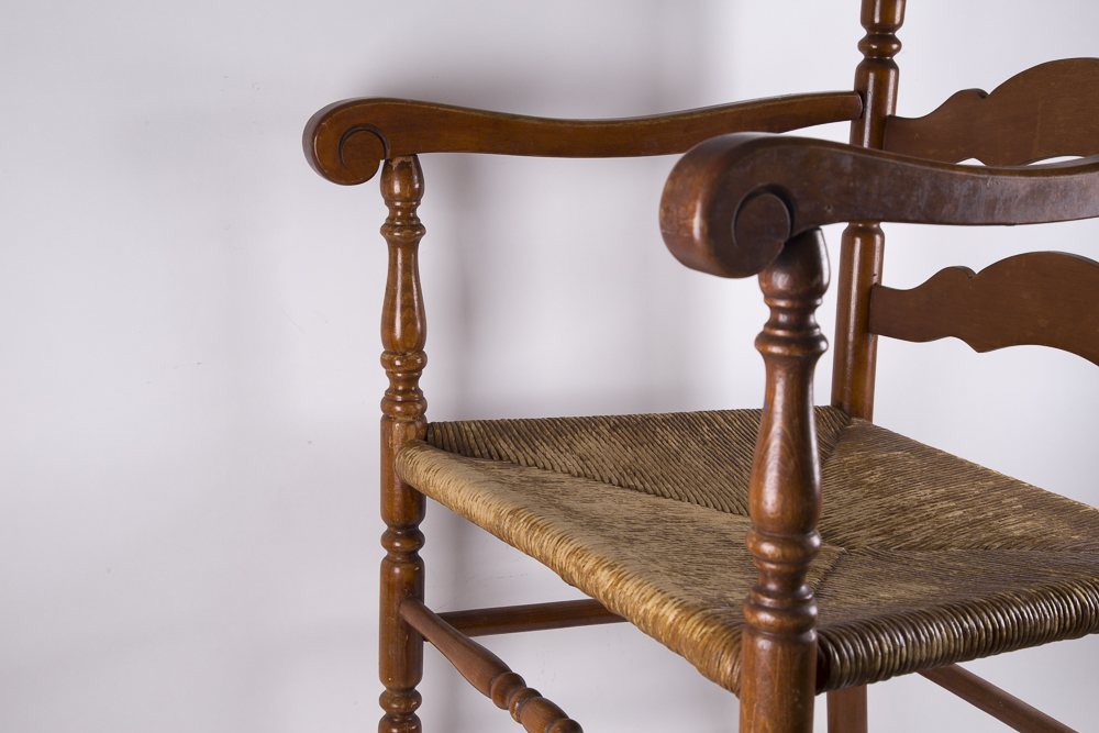 Vintage Ladderback Armchair