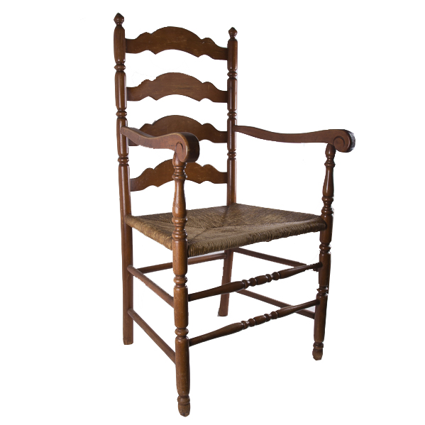 Vintage Ladderback Armchair