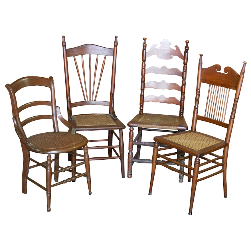 Four Farmhouse Dining Chairs
