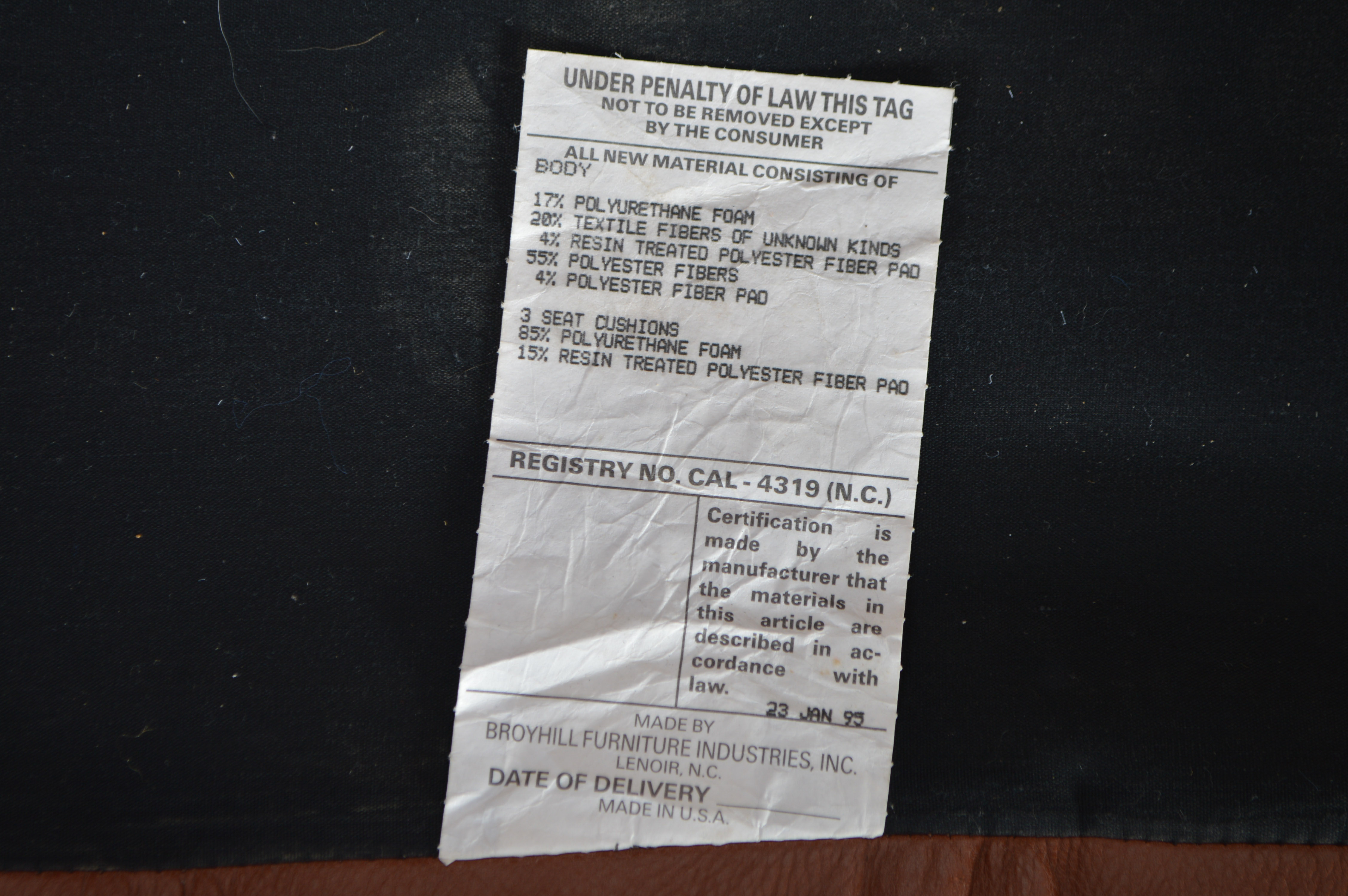 Saddle Tan Leather Sofa