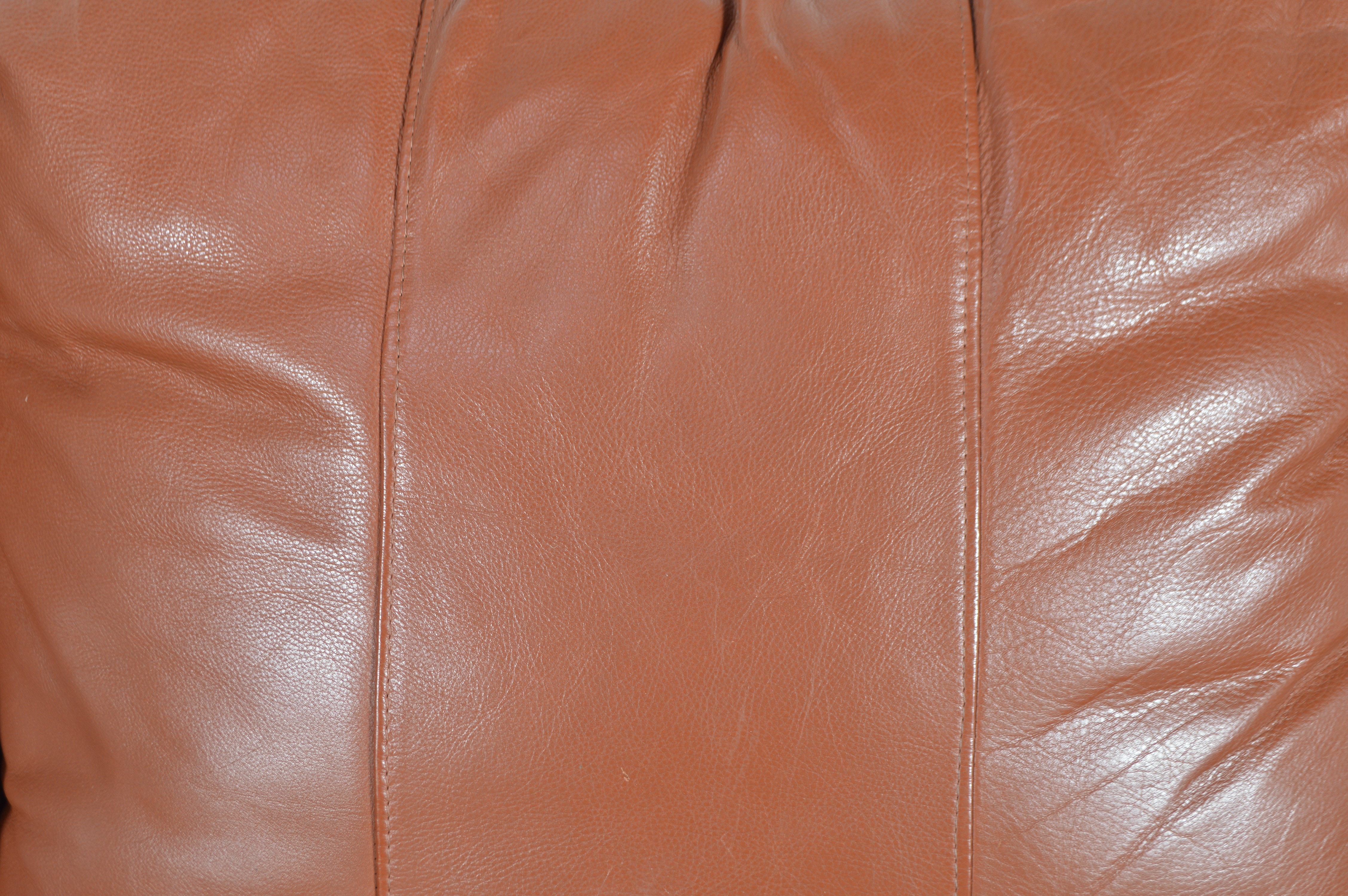 Saddle Tan Leather Sofa