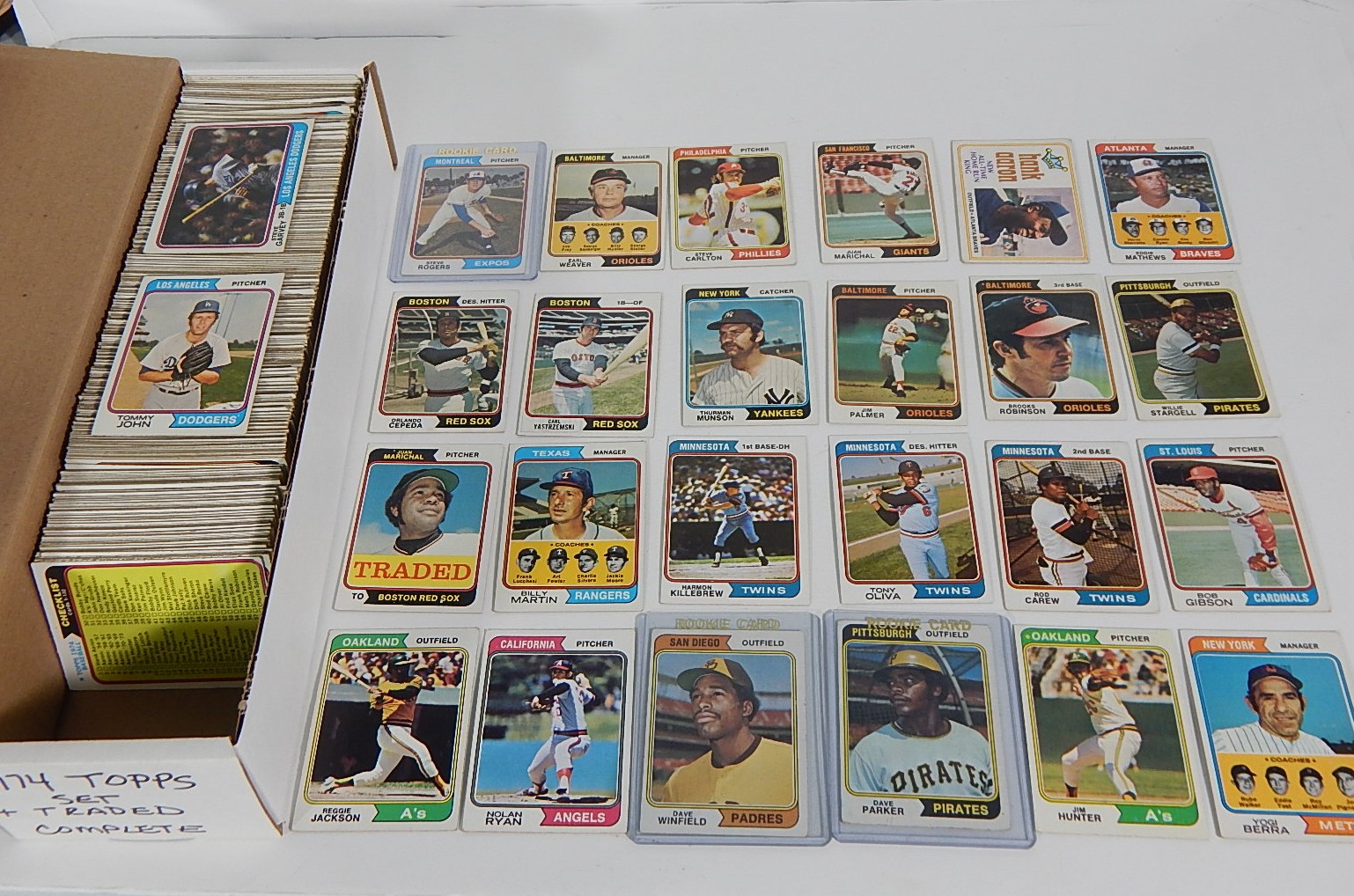 1974 TOPPS Baseball Card Partial Set