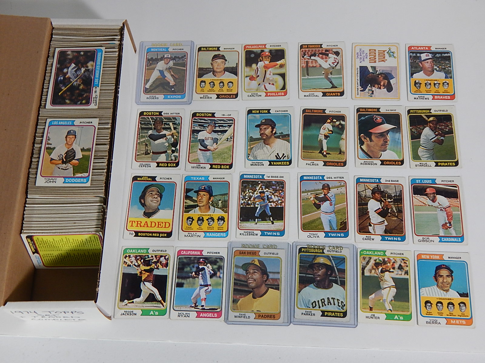 1974 TOPPS Baseball Card Partial Set