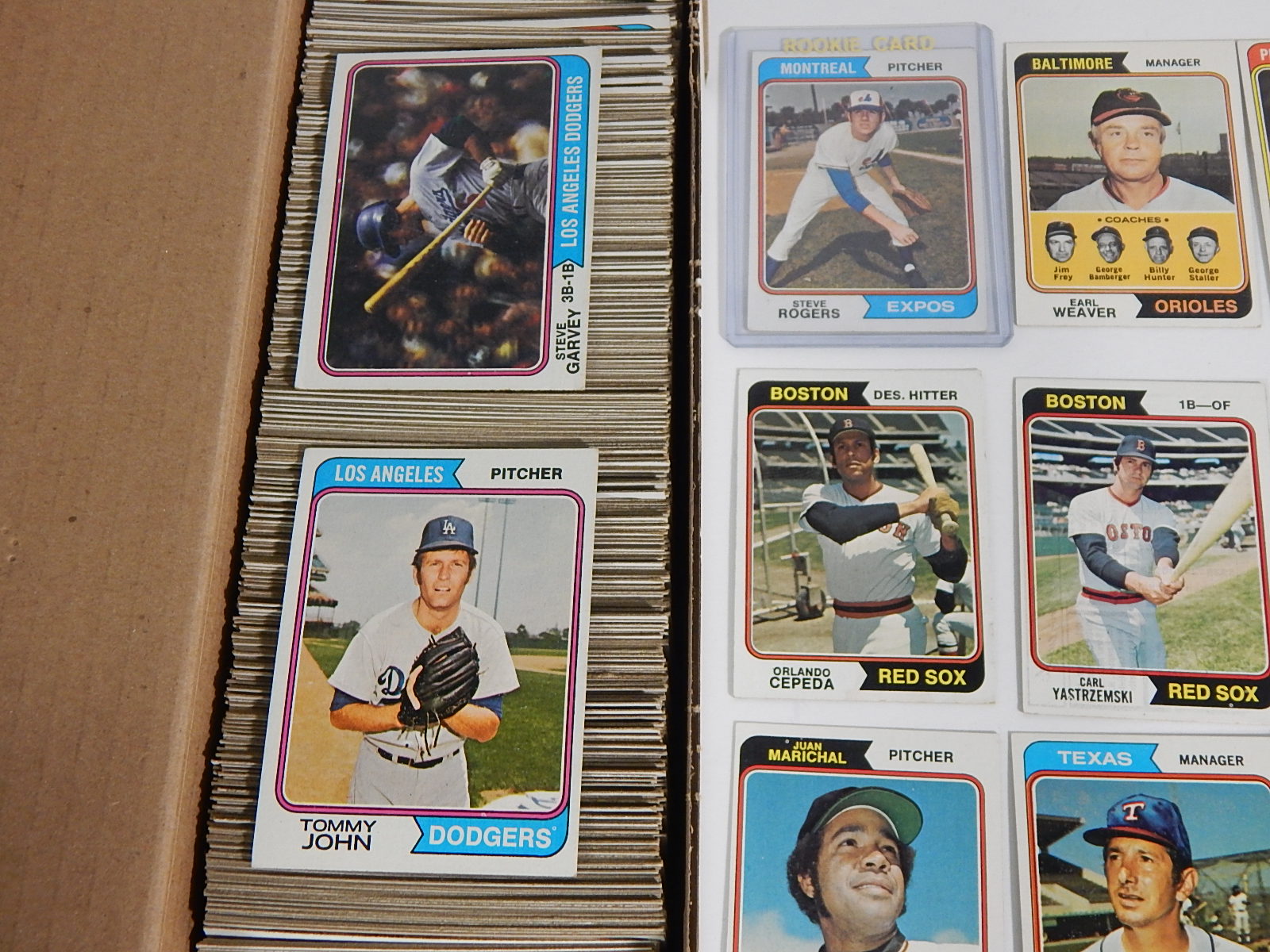1974 TOPPS Baseball Card Partial Set