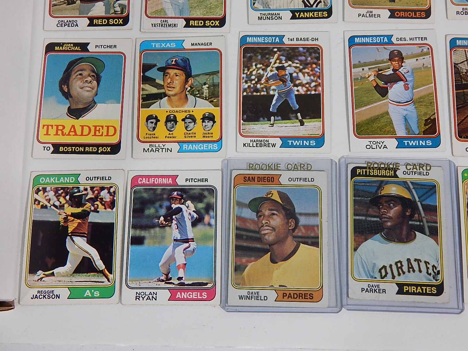 1974 TOPPS Baseball Card Partial Set