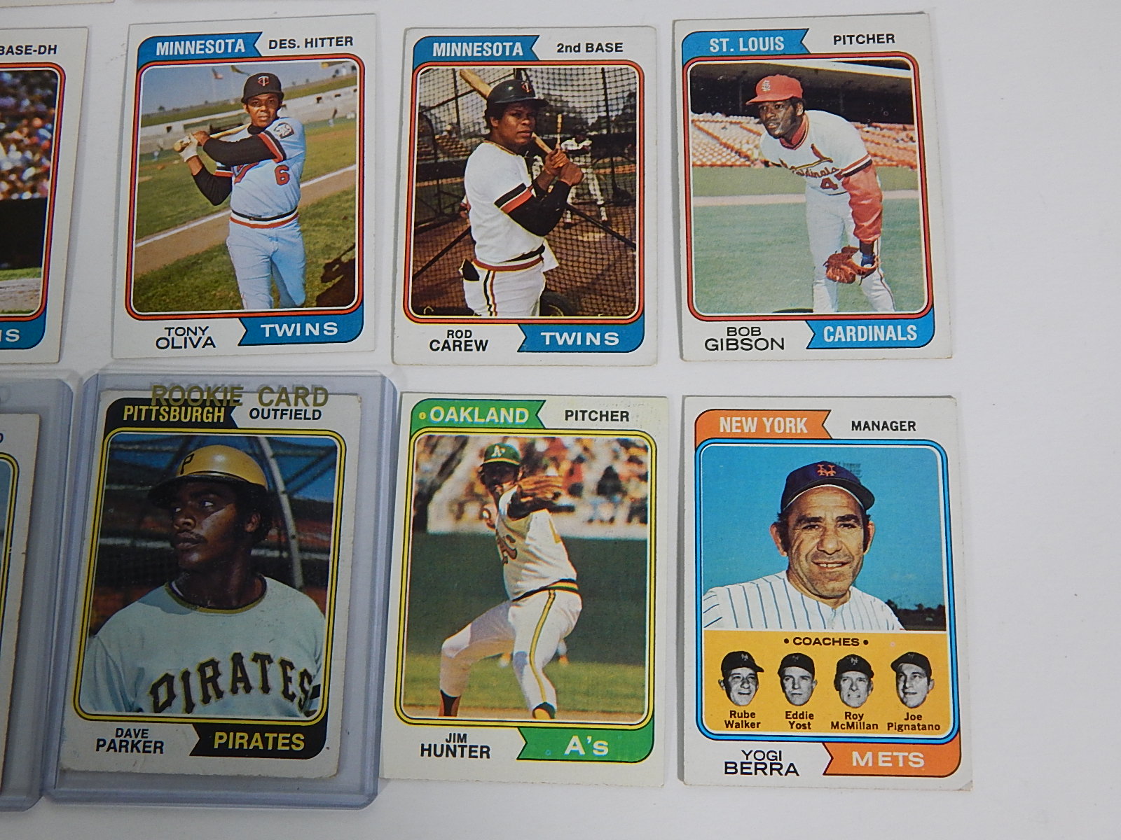 1974 TOPPS Baseball Card Partial Set