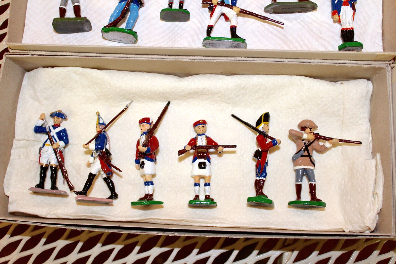 Revolutionary War Cast Metal Toy Soldier Collection of 38 Figures