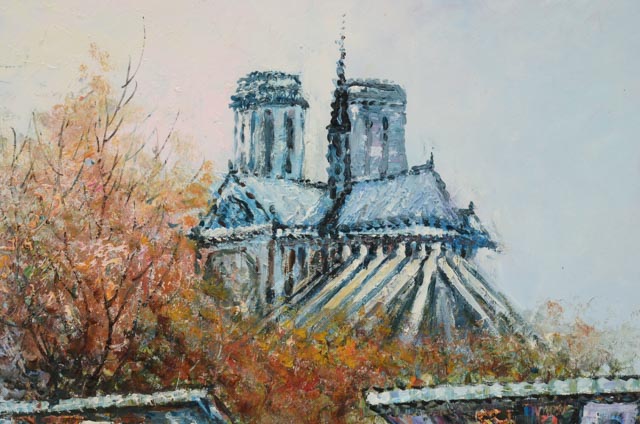 P. Sanchez Original Oil Painting on Canvas